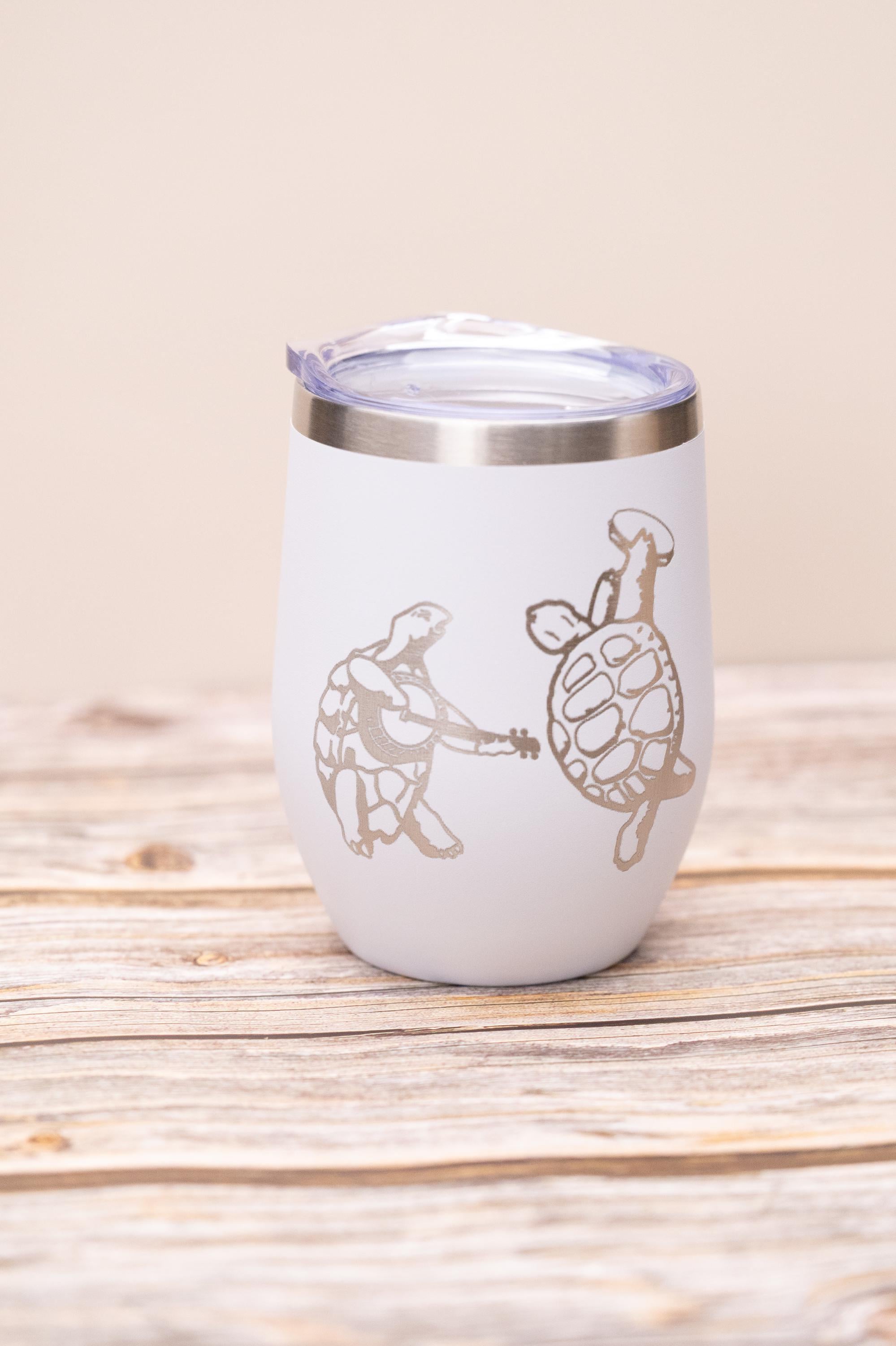 Music Fan Wine Tumbler - Insulated Stainless Steel Cup With Spill Resistant Lid