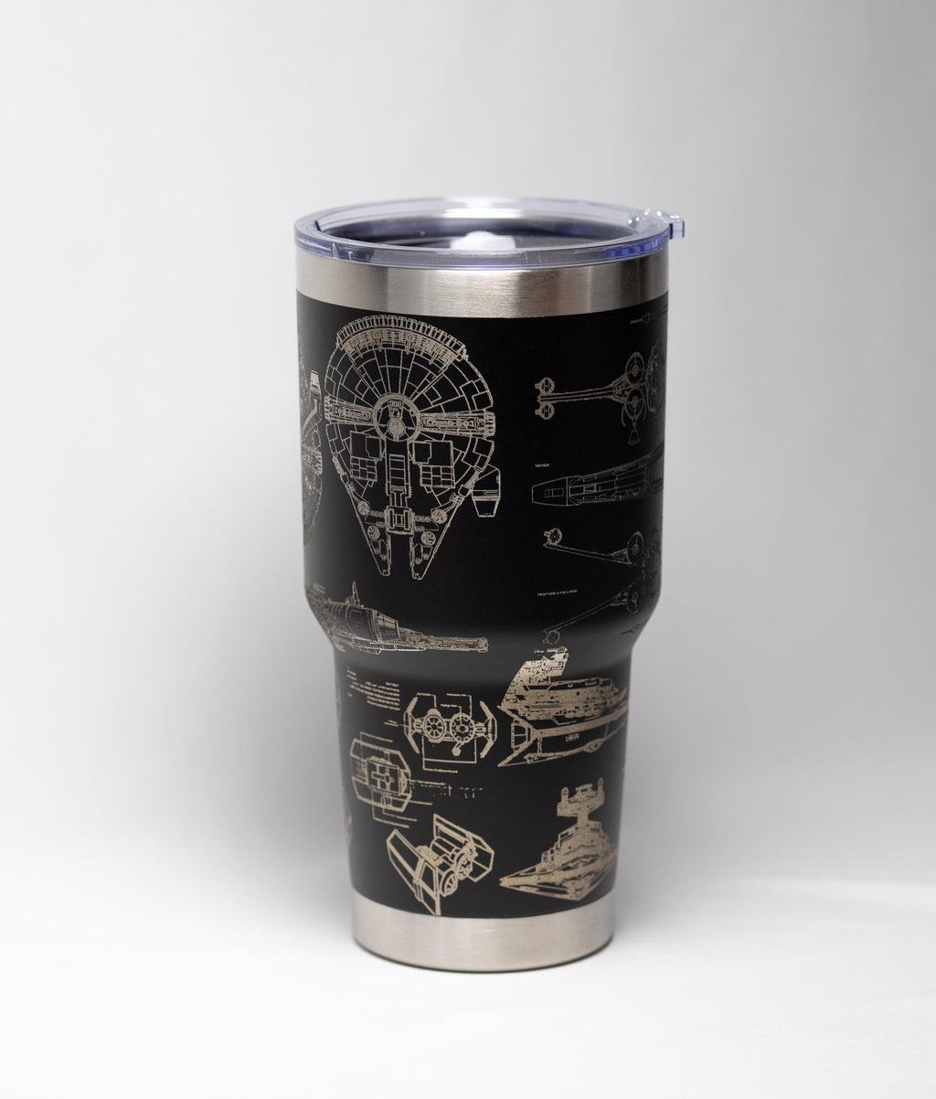 Star Wars Tumbler - Stainless Steel Laser Etched Insulated Travel Mug 30oz