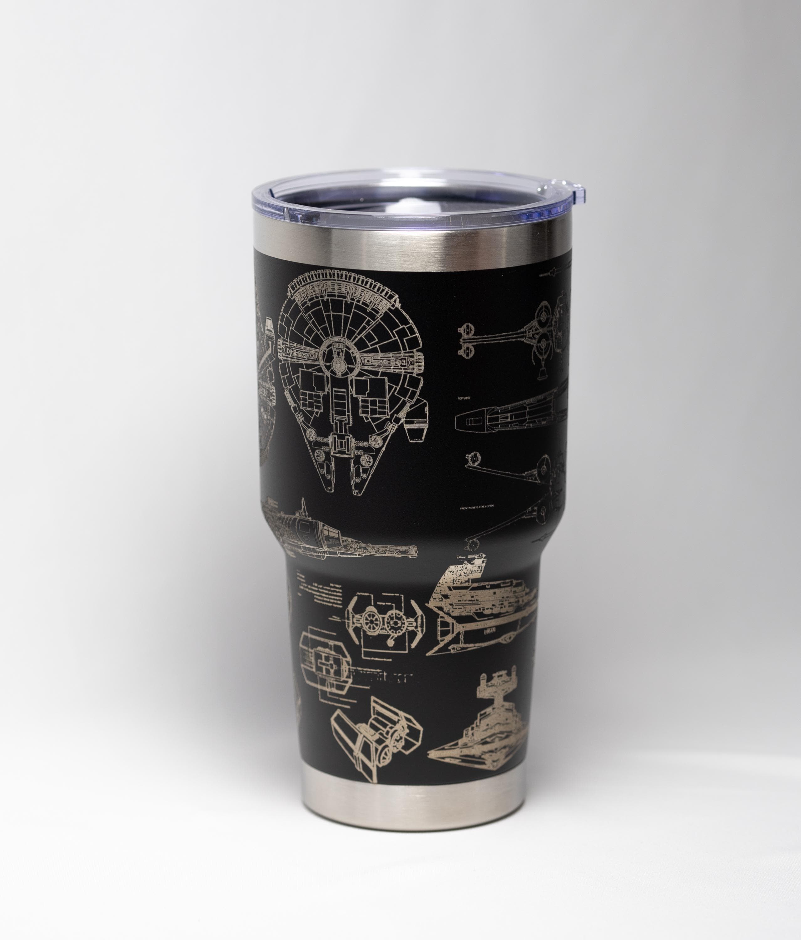 Star Wars Tumbler - Stainless Steel Laser Etched Insulated Travel Mug 30oz