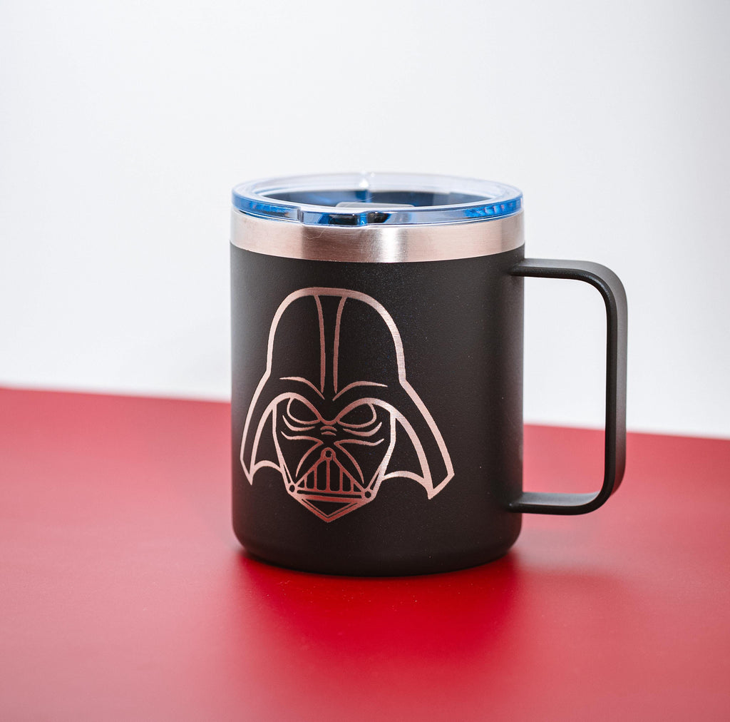 Darth Vader Travel Mug – Stainless Steel Insulated Coffee Cup with Spill Resistant Lid
