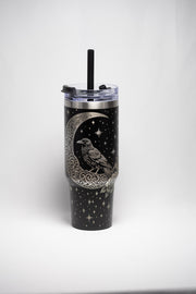 Laser Engraved Tumbler - 40 Ounce Insulated Cup | Crow Moon Design, Stainless Steel