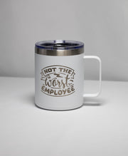 Office Humor Coffee Mug - Stainless Steel, Laser Engraved, Double Wall Insulated