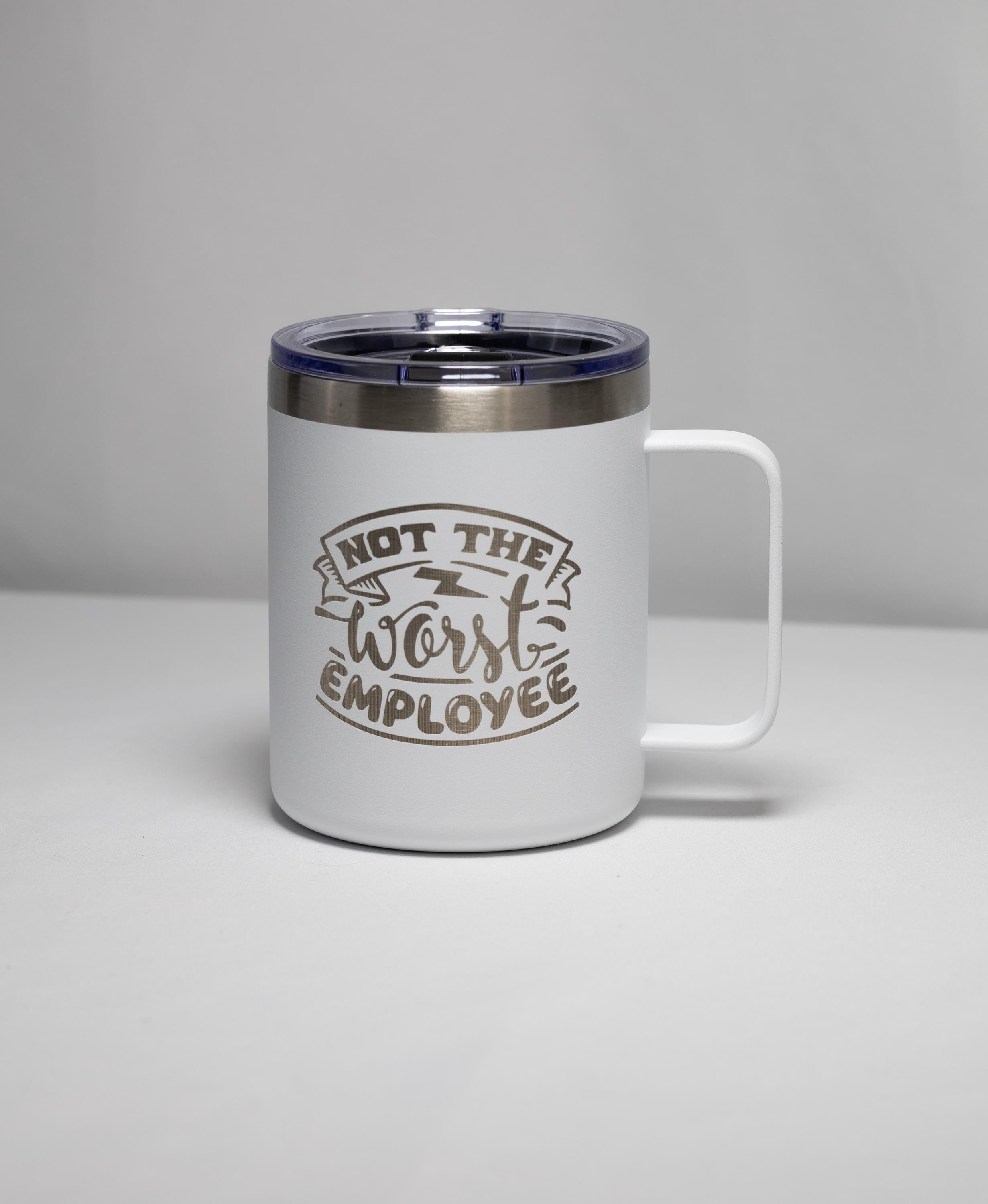 Office Humor Coffee Mug - Stainless Steel, Laser Engraved, Double Wall Insulated
