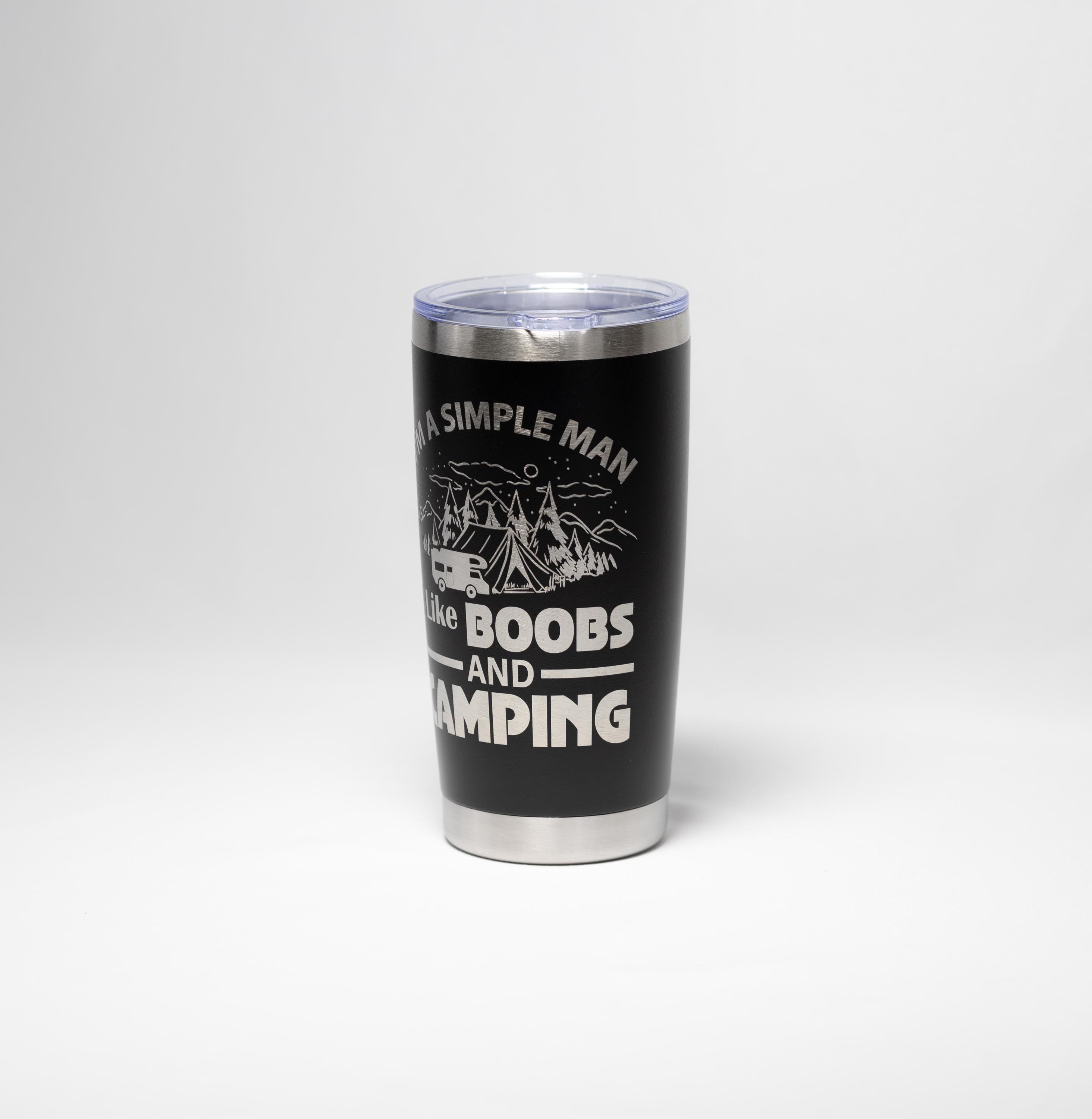 Stainless Steel Tumbler – Funny Camping Drinkware | 20 oz Double Wall Cup