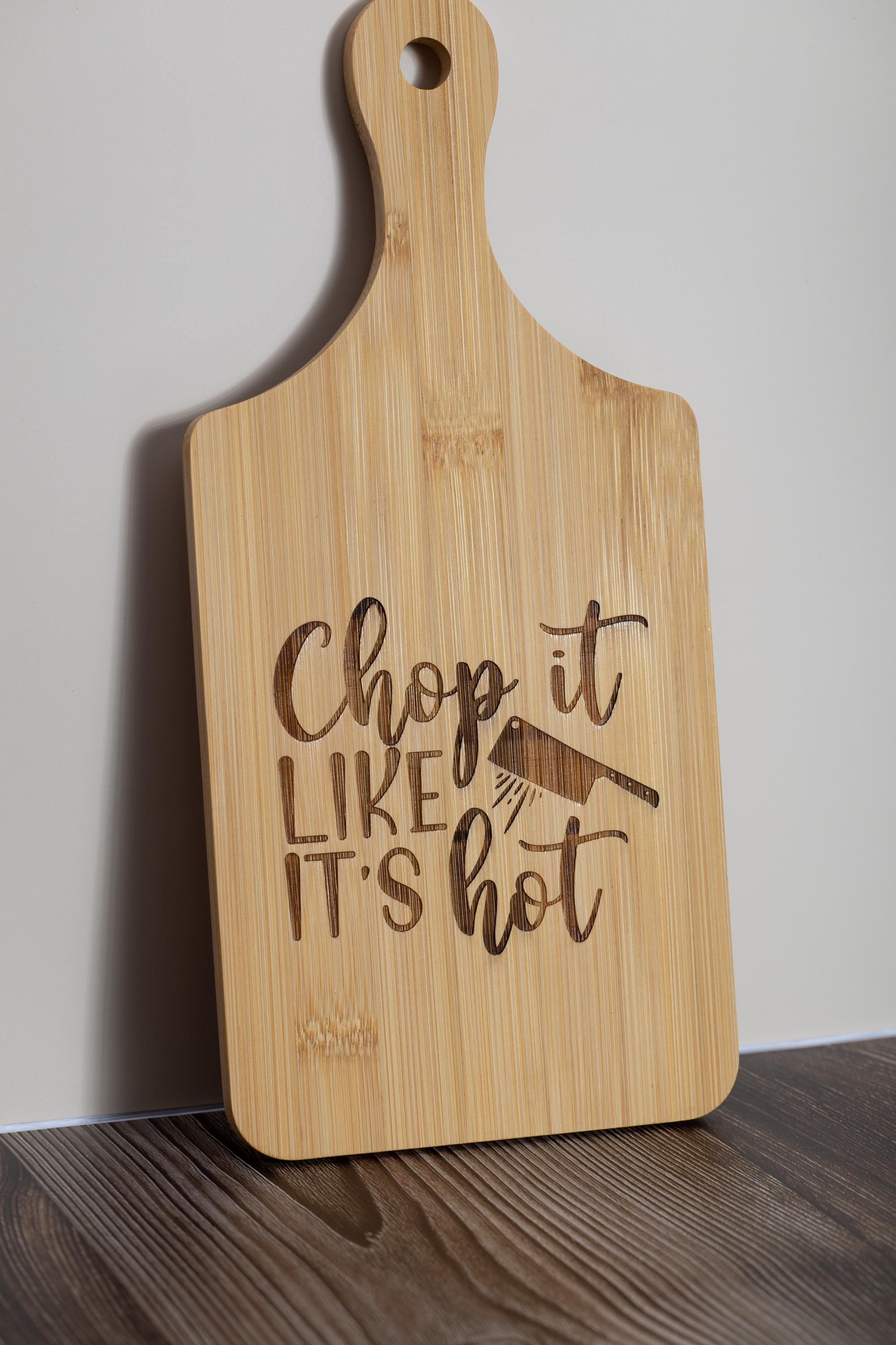 Engraved Bamboo Cutting Board – Compact 5x11 Eco Friendly Kitchen Prep Board