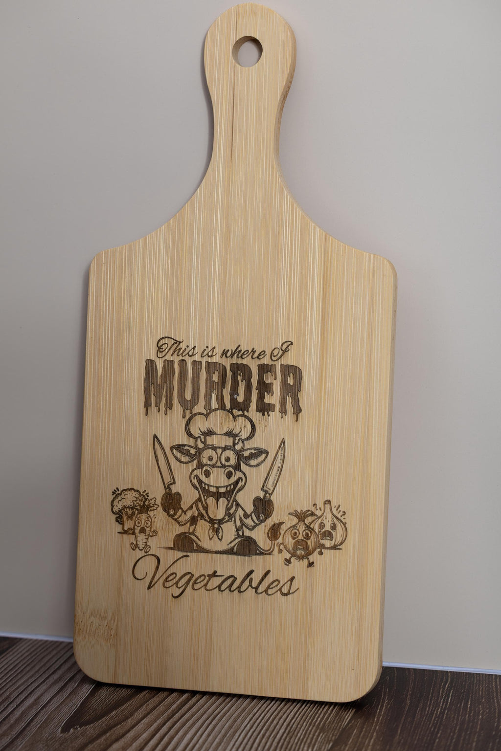 Bamboo Cutting Board – Funny Laser Engraved Board | Eco Friendly, Compact 5x11