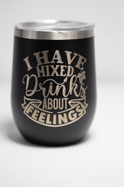 Sarcastic Wine Tumbler – Stainless Steel Cup With Vacuum Insulated Double Wall