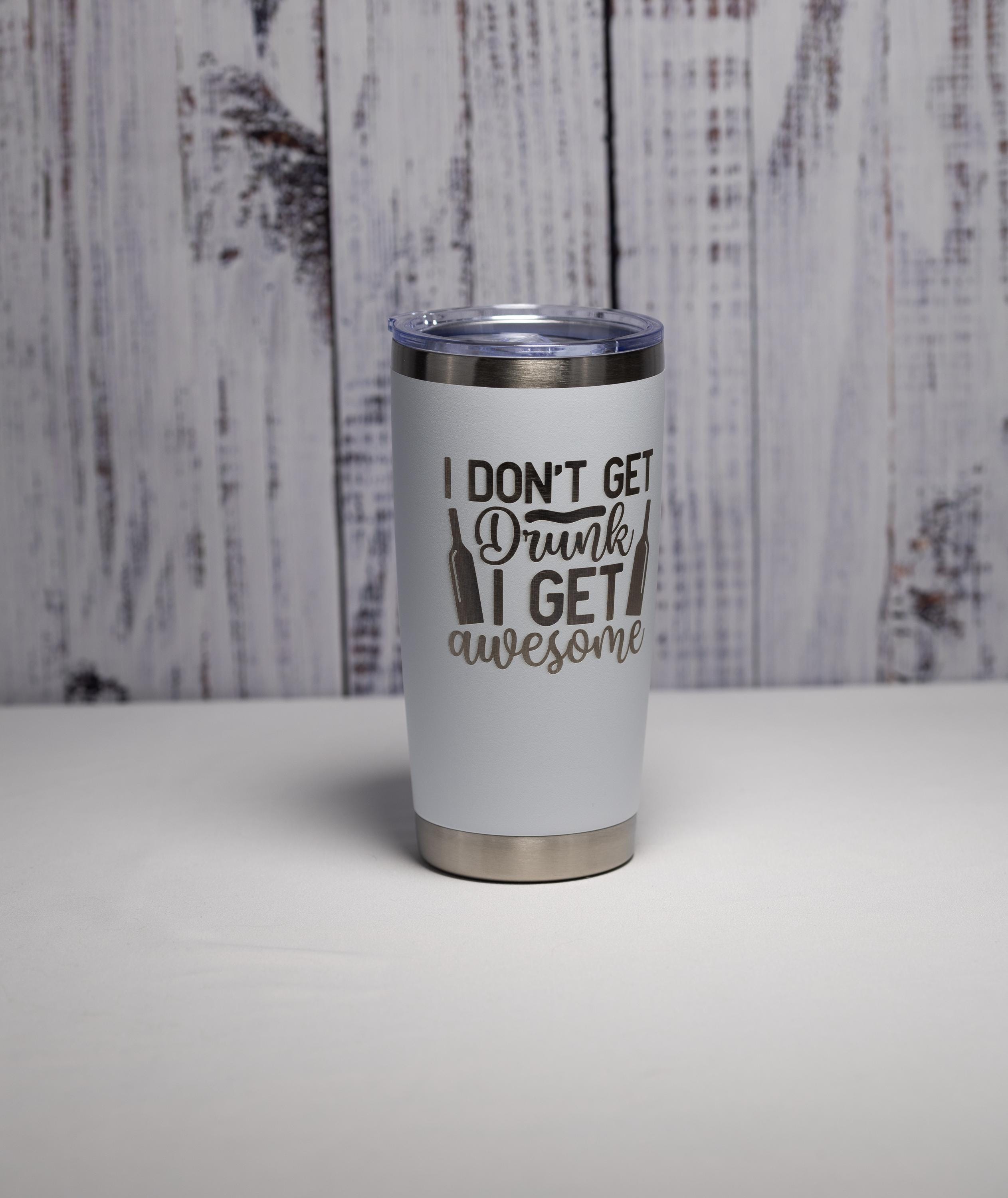Laser Engraved Tumbler - Custom Color Drinkware | 20 oz Vacuum Insulated Mug