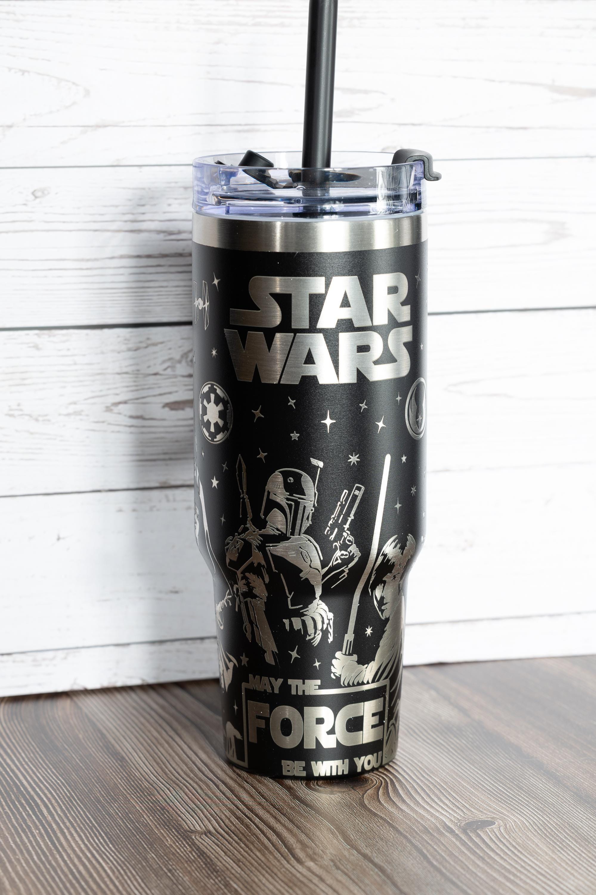Star Wars Drink Tumbler - 40oz Stainless Steel Vacuum Insulated Cup With Handle