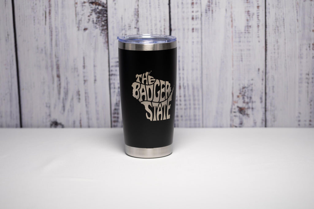 Badger State Tumbler - 20oz Stainless Steel Double Wall Insulated Cup