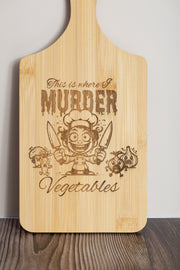 Bamboo Cutting Board – Eco Friendly Compact Prep Board with Laser Engraved Quote