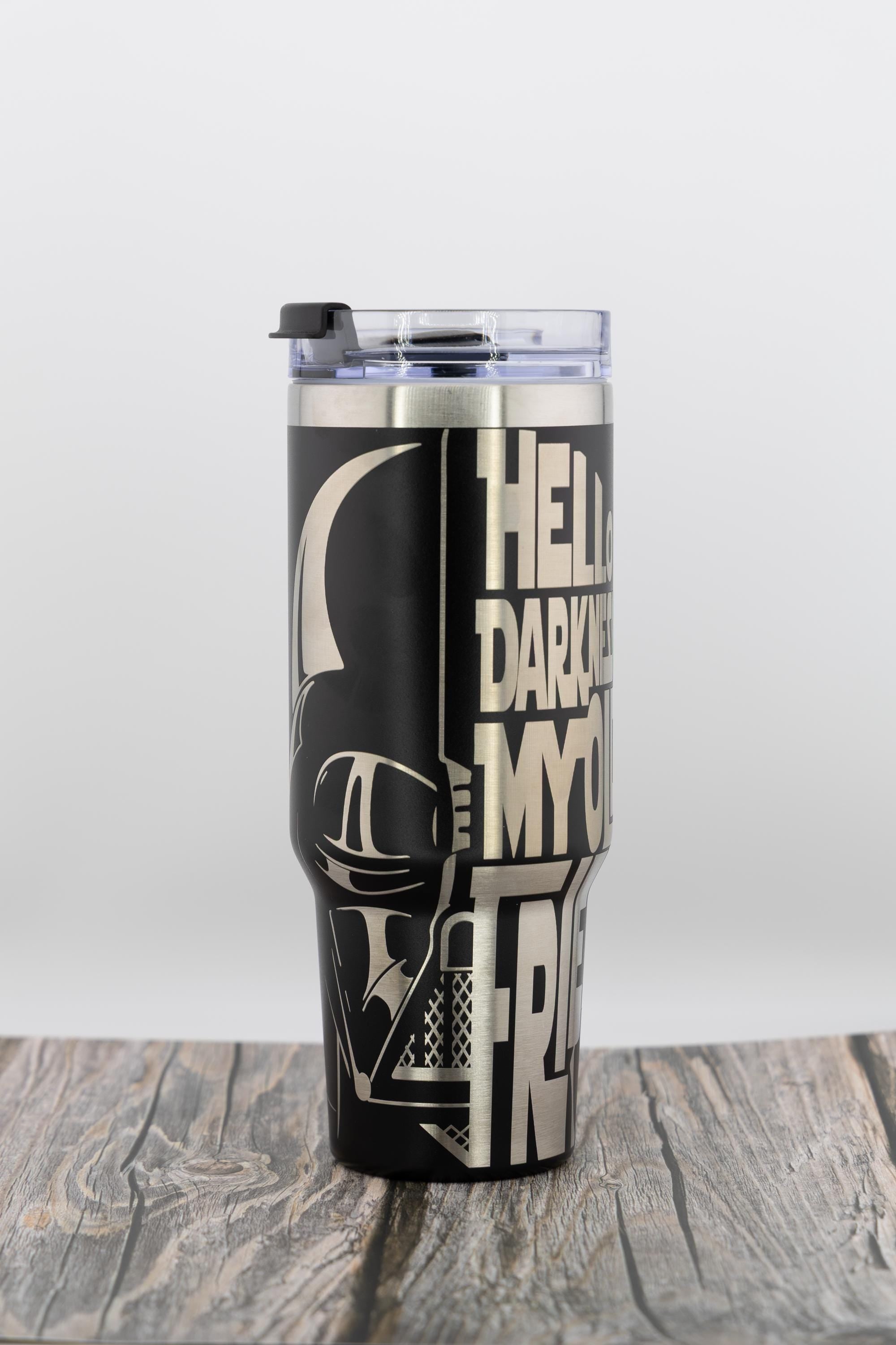 Darth Vader Tumbler – 40oz Stainless Steel Cup | Laser Engraved Star Wars Drinkware