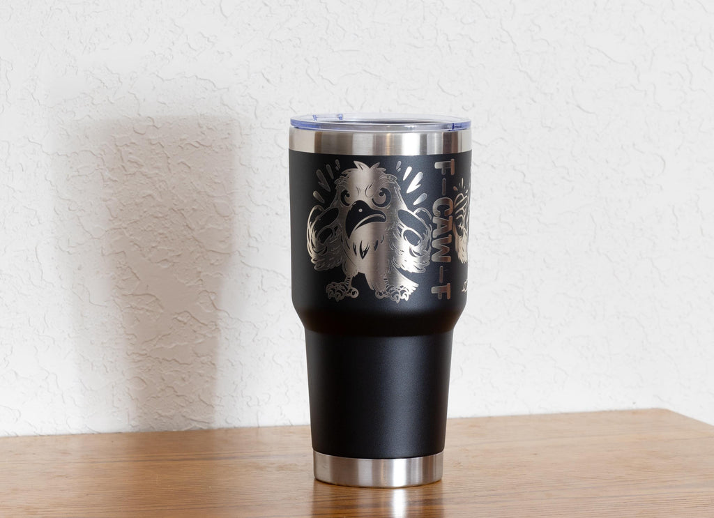 Stainless Steel Tumbler - 30oz Vacuum Insulated Travel Mug With Cheeky Quote