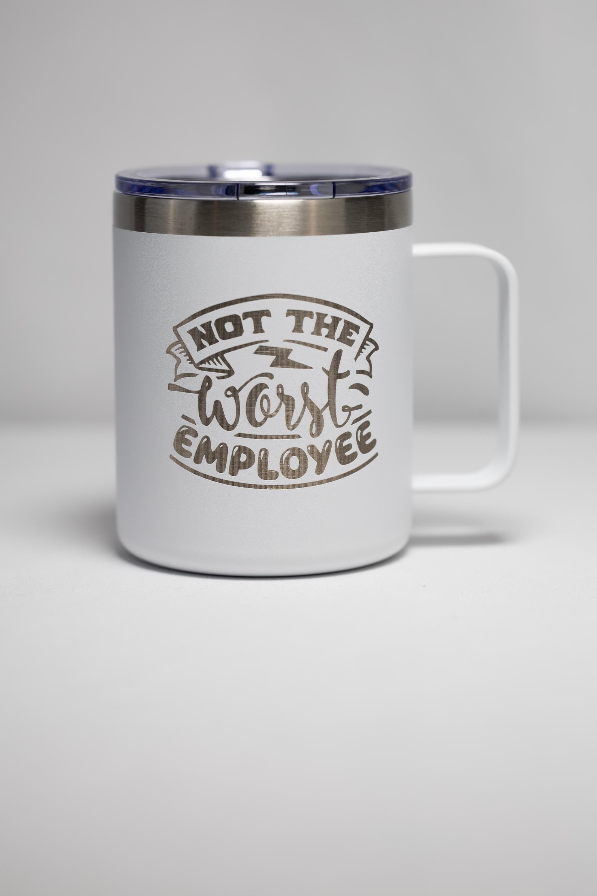 Office Humor Coffee Mug - Stainless Steel, Laser Engraved, Double Wall Insulated
