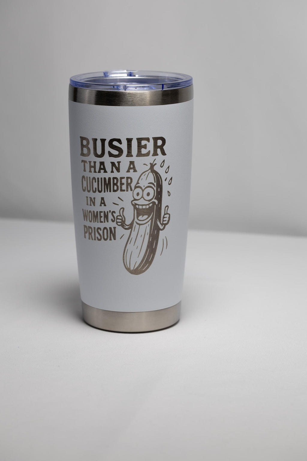 Laser Engraved Tumbler - 20 oz Stainless Steel Cup With Custom Color & Double Wall Insulation