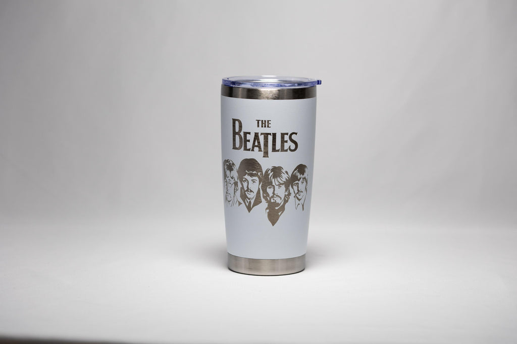 Beatles Insulated Tumbler - Stainless Steel 20oz Engraved Coffee Cup