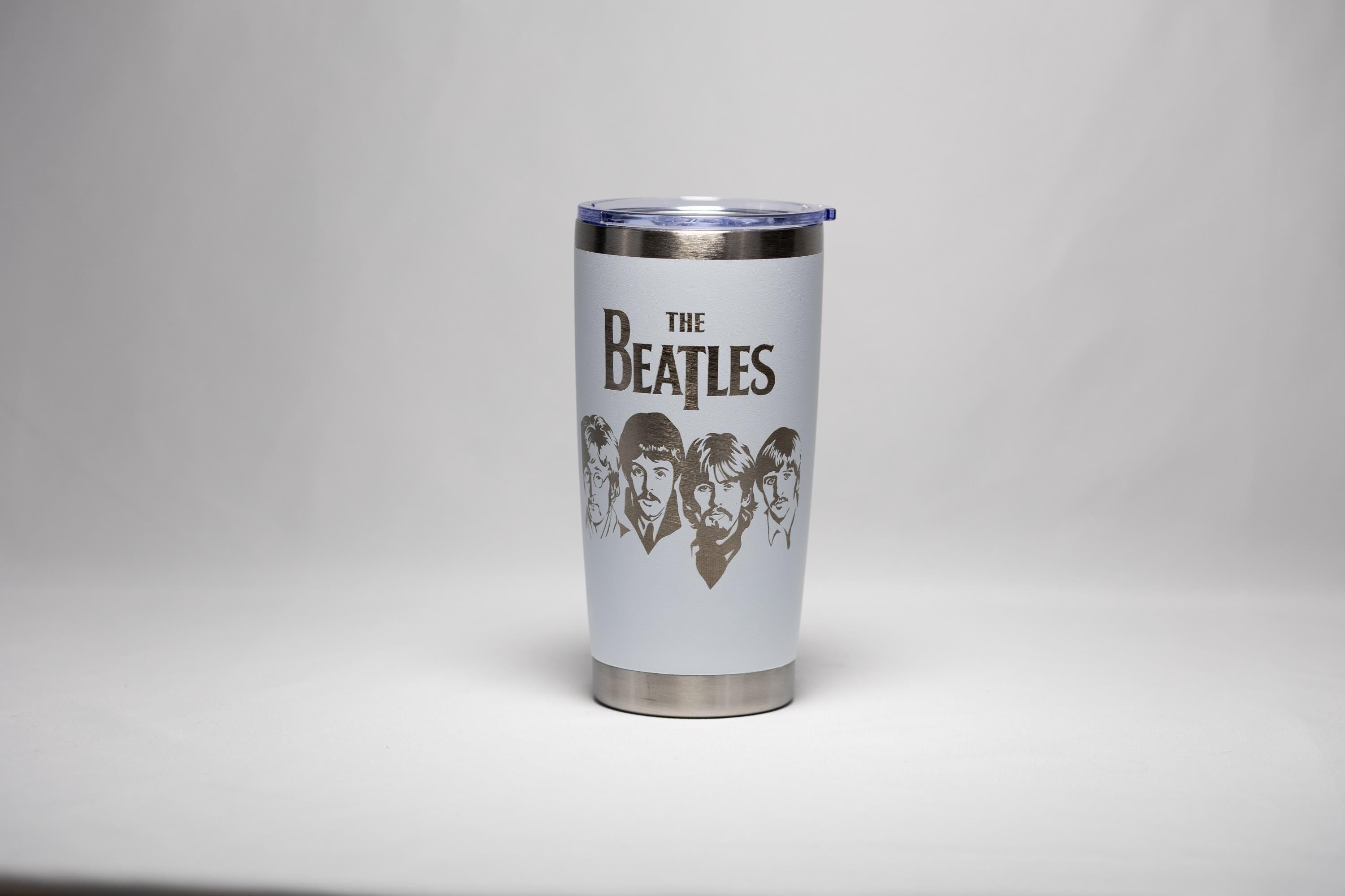 Beatles Insulated Tumbler - Stainless Steel 20oz Engraved Coffee Cup