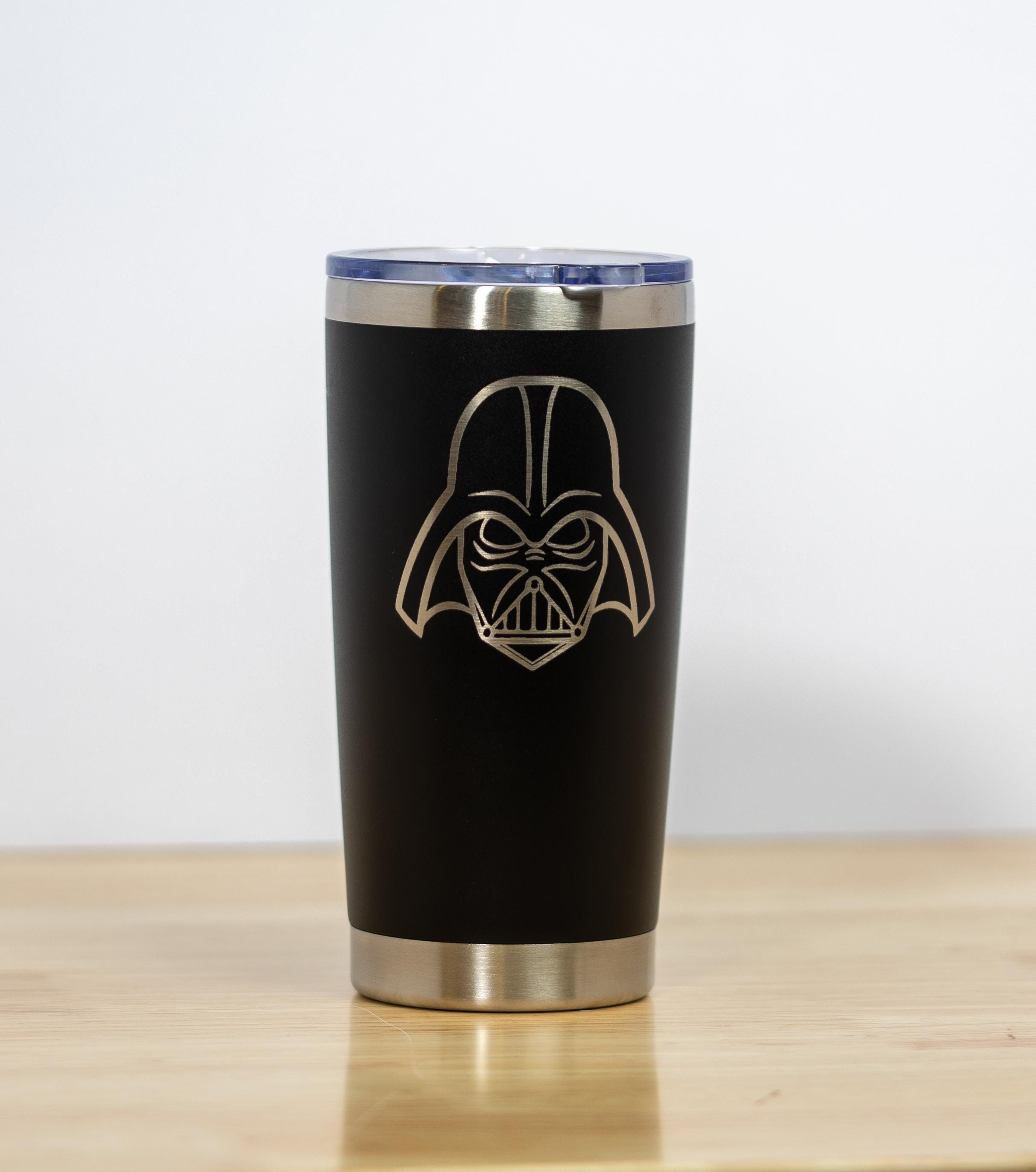 Darth Vader Travel Tumbler – 20oz Vacuum Insulated Stainless Steel Cup with Laser Engraving
