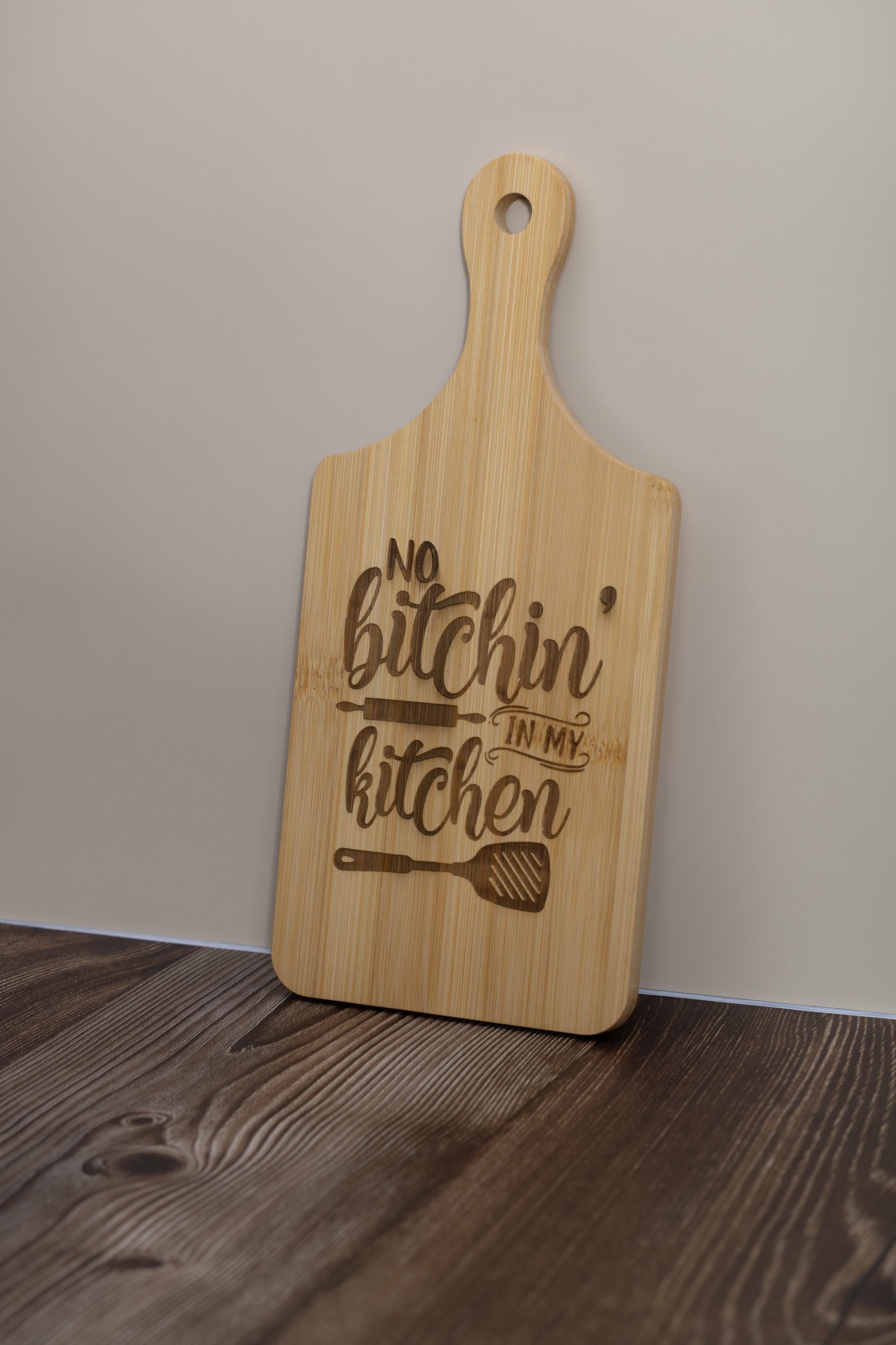 Bamboo Cutting Board – Eco Friendly Small Prep Board with Laser Engraving