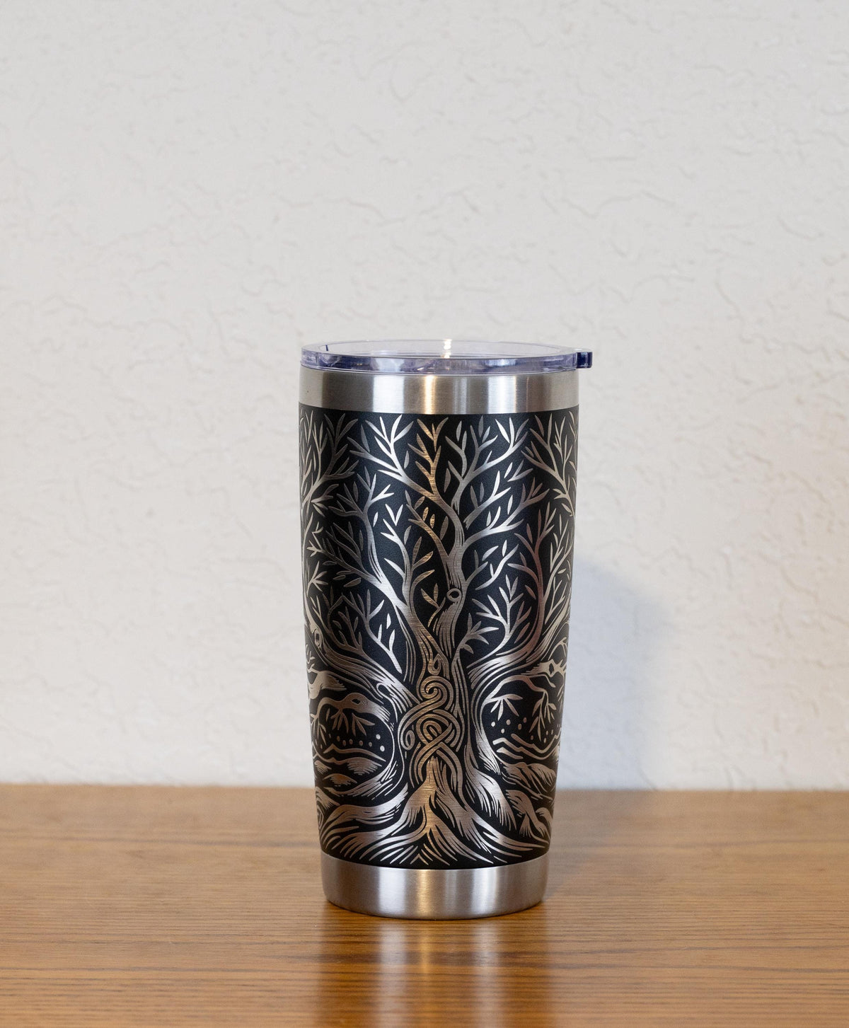 Celtic Tree Tumbler – 20oz Stainless Steel Cup | Vacuum Insulated Mug, Laser Engraved Design