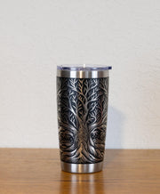 Celtic Tree Tumbler – 20oz Stainless Steel Cup | Vacuum Insulated Mug, Laser Engraved Design