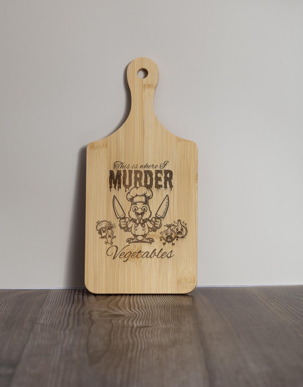 Engraved Bamboo Cutting Board - Compact 5x11 Eco Friendly Kitchen Decor