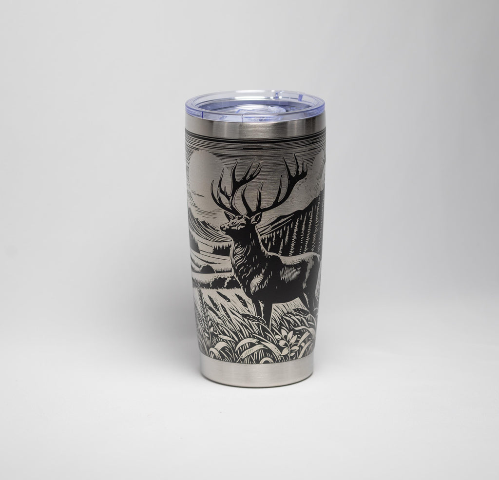 Stainless Steel Tumbler | Double Wall Vacuum Insulated Cup, Powder Coated 20 Oz Hiking Gift Mug