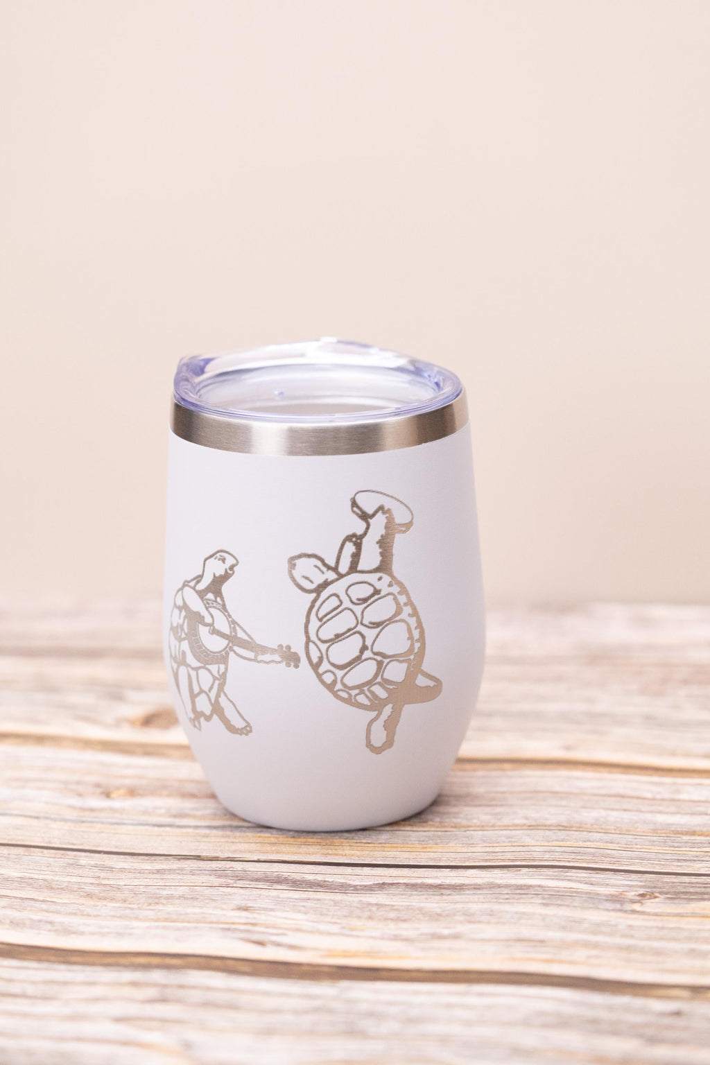 Music Fan Wine Tumbler - Insulated Stainless Steel Cup With Spill Resistant Lid