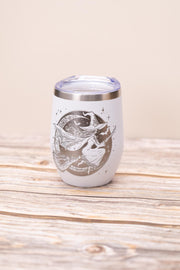 Witch Wine Tumbler - Insulated Stainless Steel Double Wall Tumbler with Spill Resistant Lid