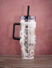 Nurse Tumbler – 40oz Stainless Steel Insulated Drink Cup | Straw Friendly Lid