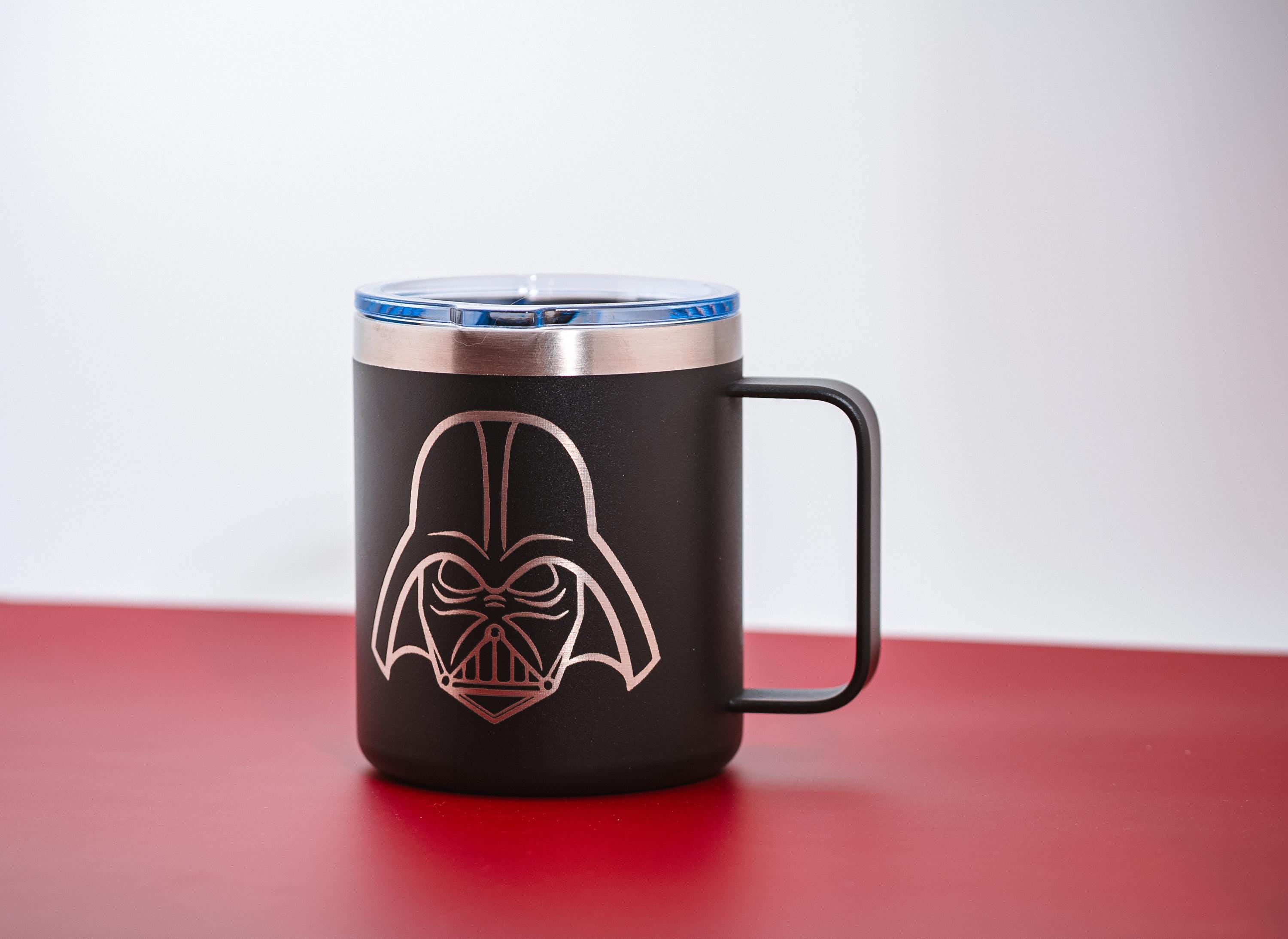 Darth Vader Travel Mug – Stainless Steel Insulated Coffee Cup with Spill Resistant Lid