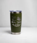 Camping Tumbler - 20 oz Stainless Steel Double Wall Insulated Custom Color Cup