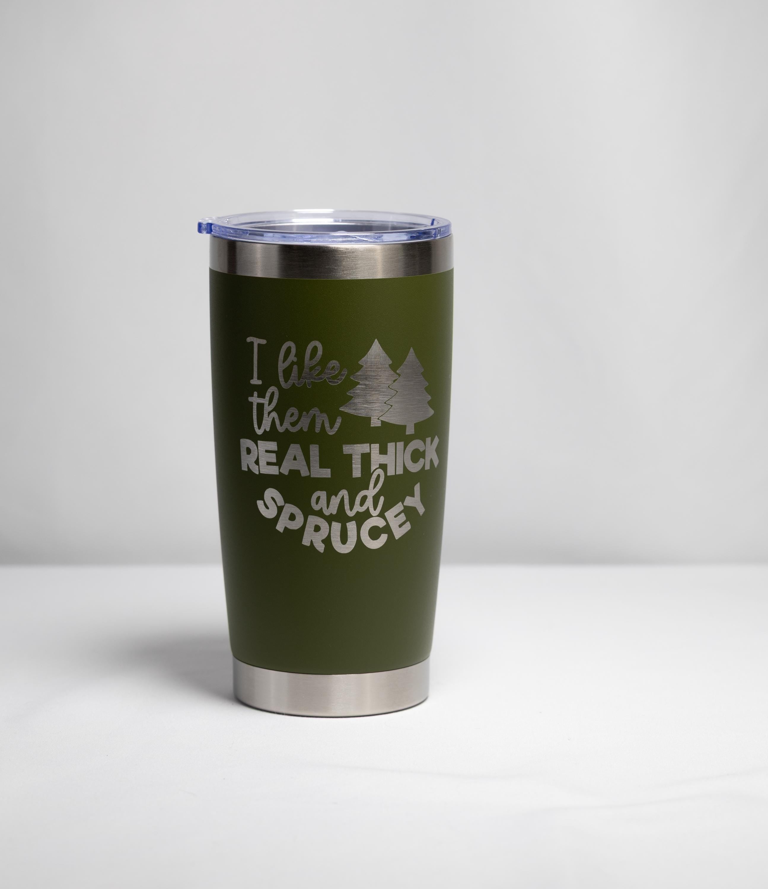 Camping Tumbler - 20 oz Stainless Steel Double Wall Insulated Custom Color Cup