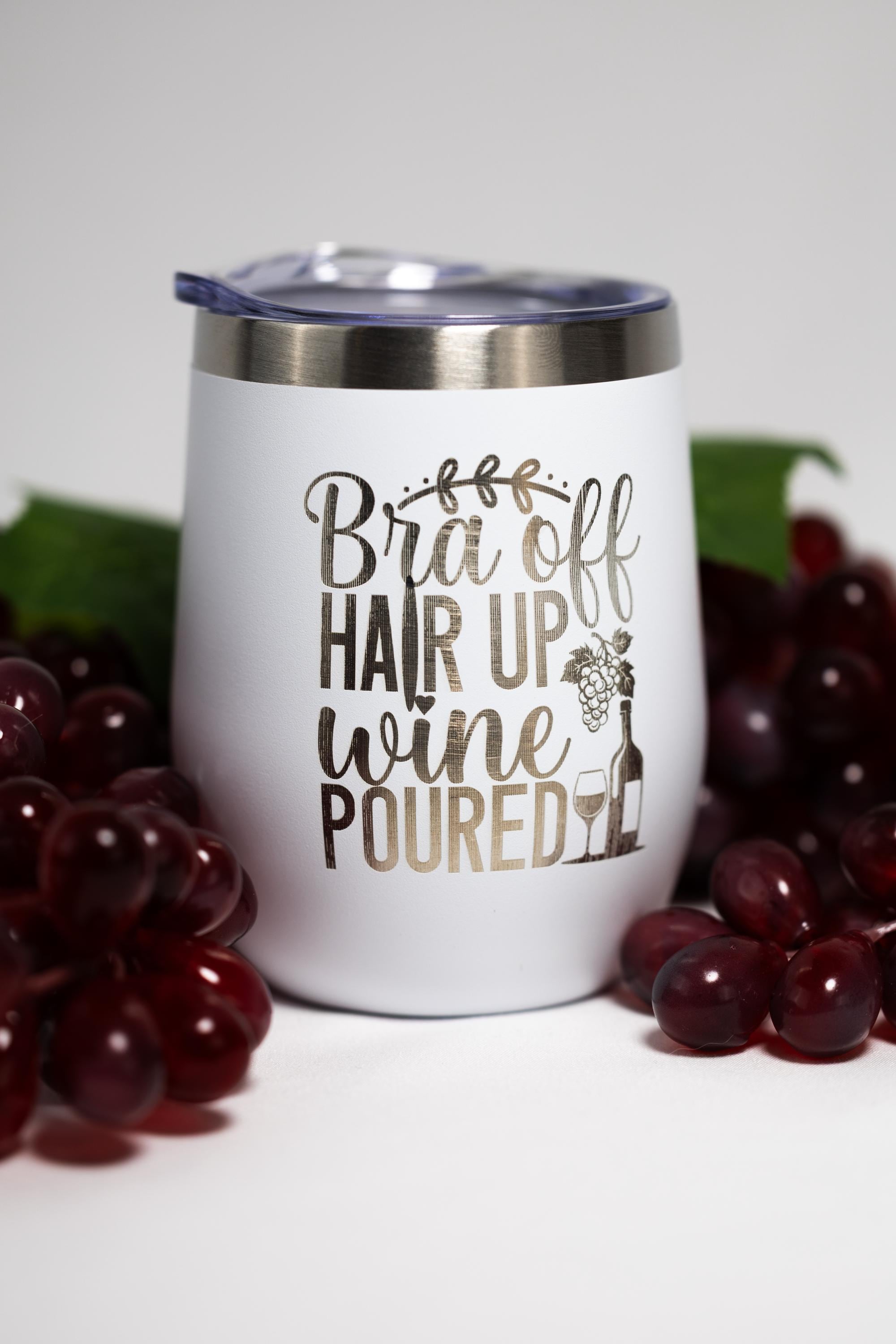 Funny Wine Tumbler – Stainless Steel Cup | Vacuum Insulated, Custom Color, 12 oz