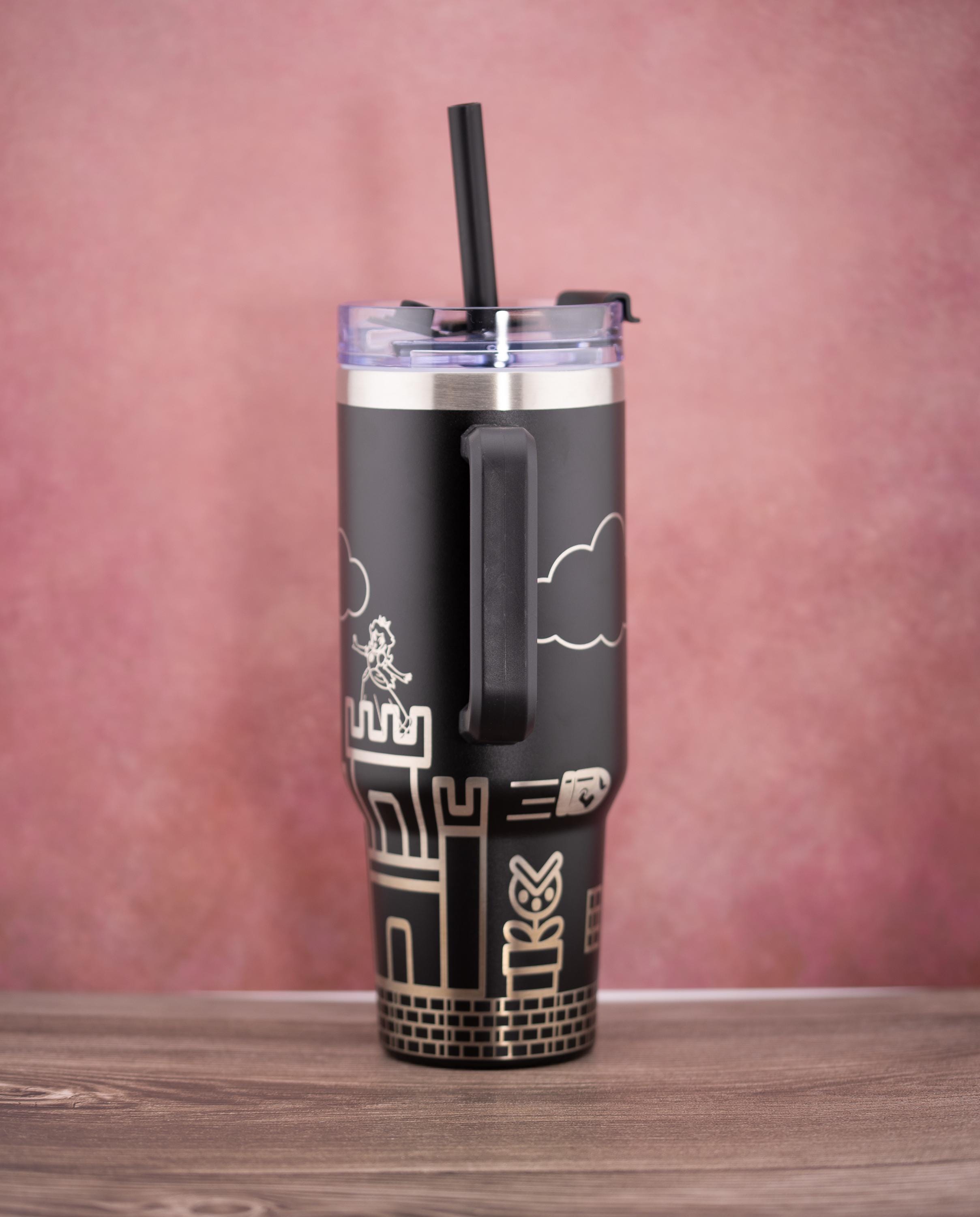 Mario Brothers Tumbler – 40oz Insulated Stainless Steel Cup | Retro Gaming Gift