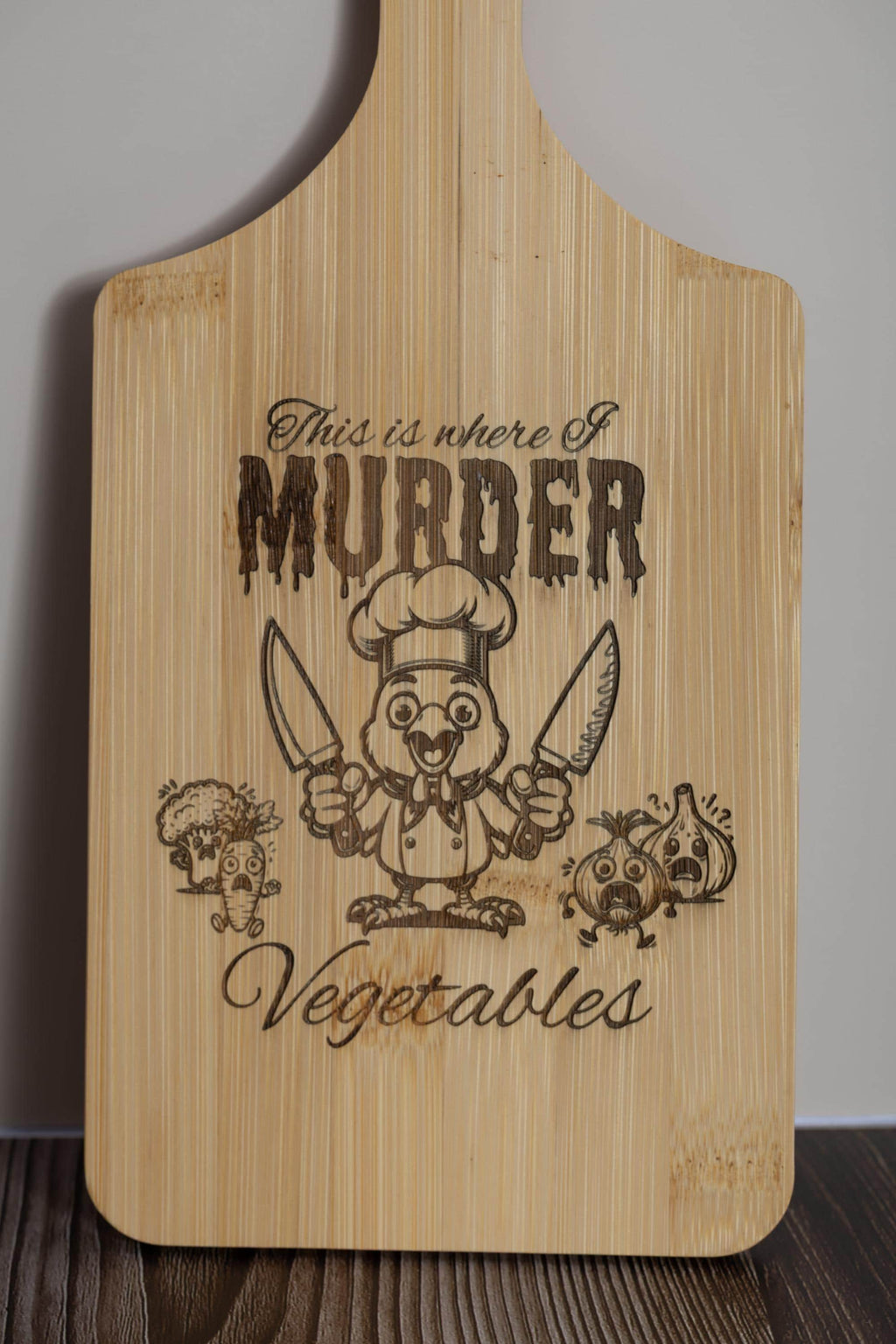 Engraved Bamboo Cutting Board - Compact 5x11 Eco Friendly Kitchen Decor