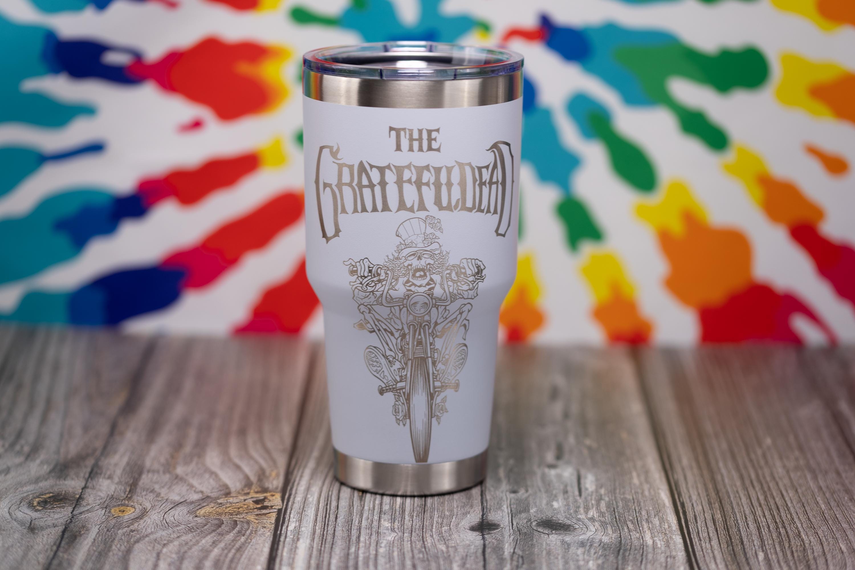 Insulated Steel Tumbler – Grateful Dead Uncle Sam Biker 30oz Double Wall Drinkware