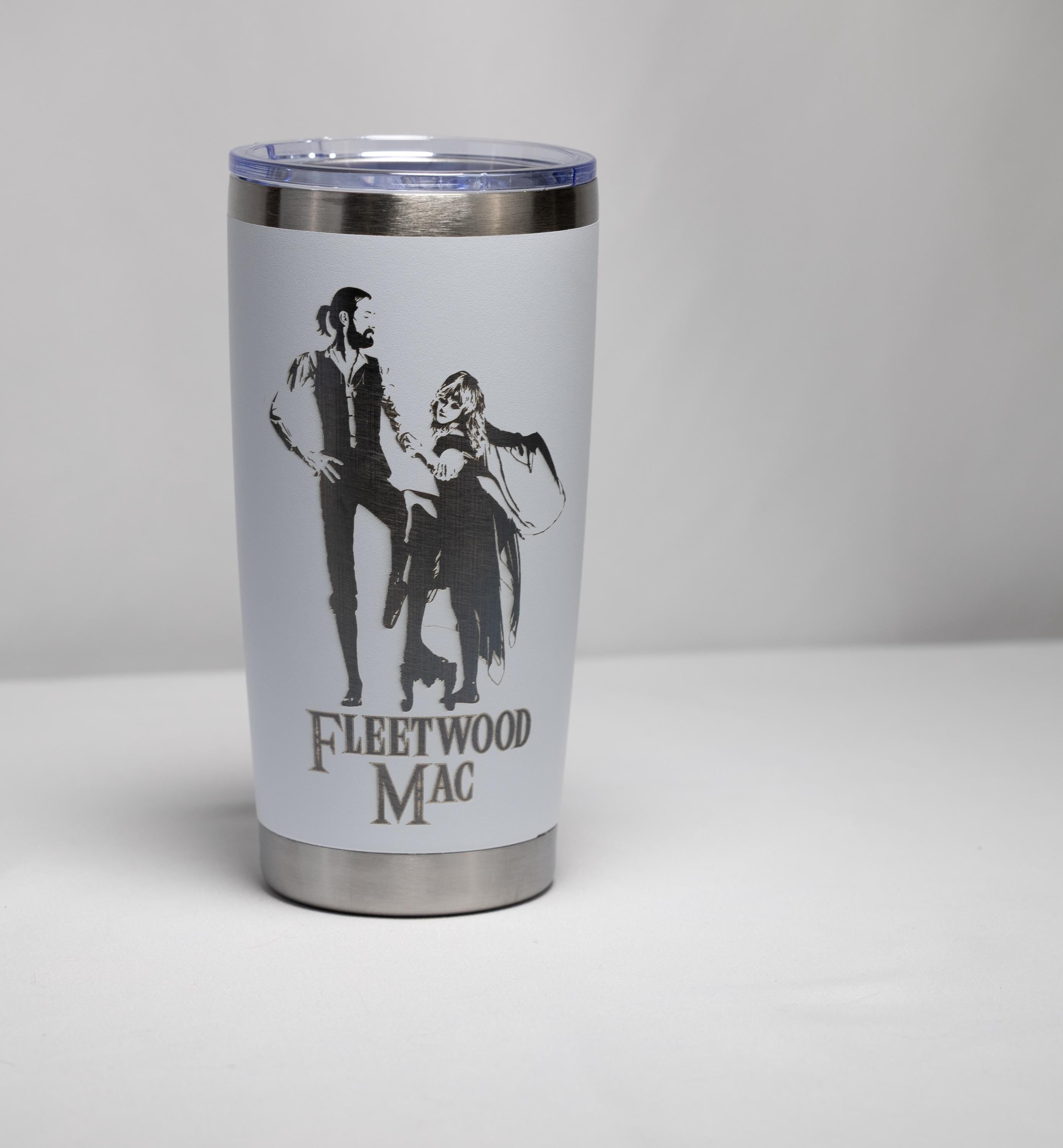 Classic Rock Tumbler – Stainless Steel 20oz | Fleetwood Mac Cup with Laser Engraving