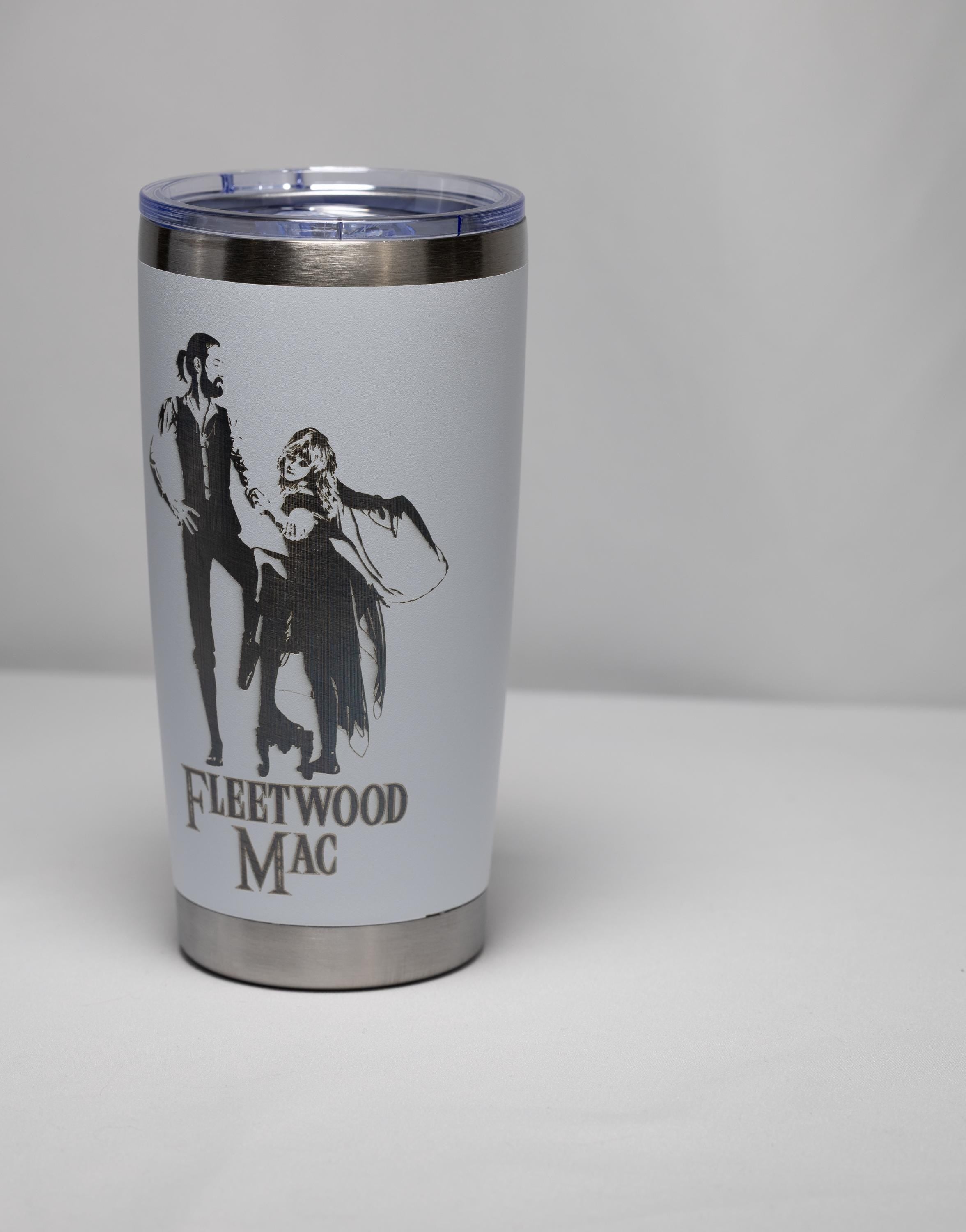 Classic Rock Tumbler – Stainless Steel 20oz | Fleetwood Mac Cup with Laser Engraving