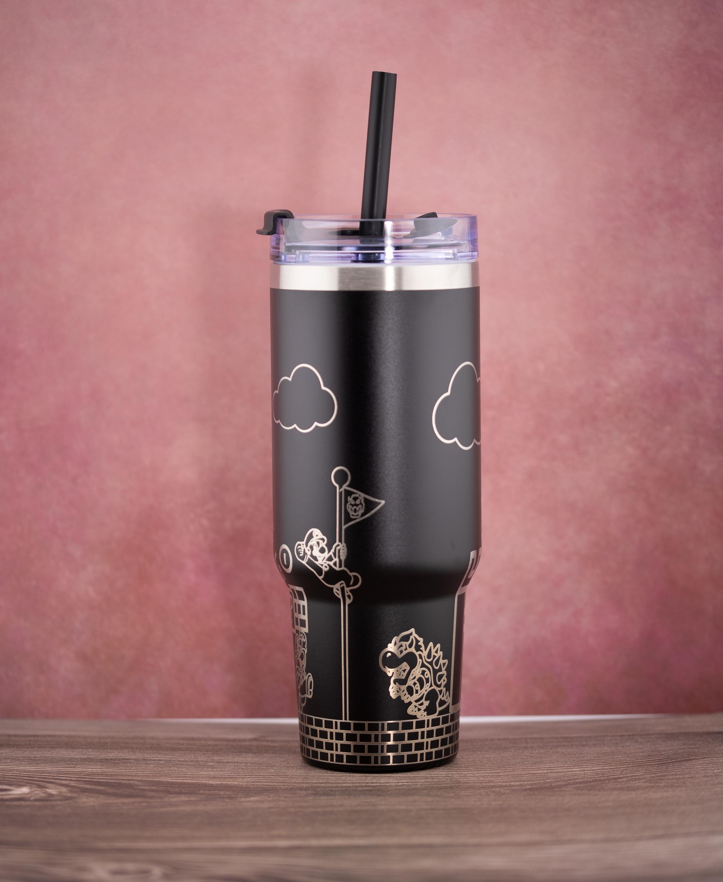 Mario Brothers Tumbler – 40oz Insulated Stainless Steel Cup | Retro Gaming Gift