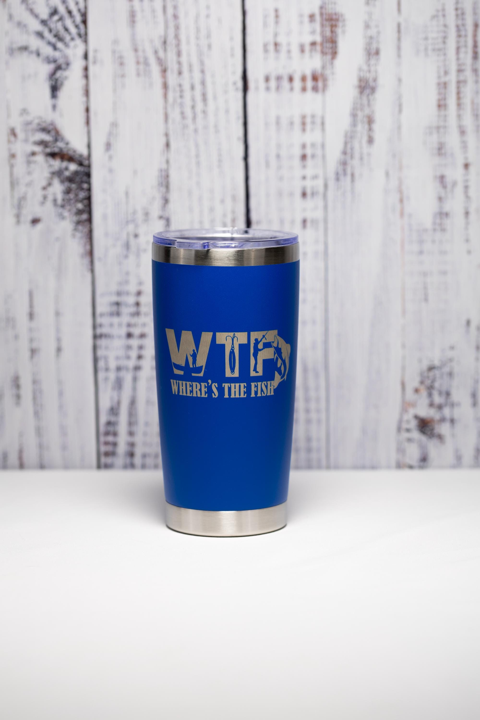 Fishing Tumbler – Custom Engraved Stainless Steel Cup With Powder Coated Finish