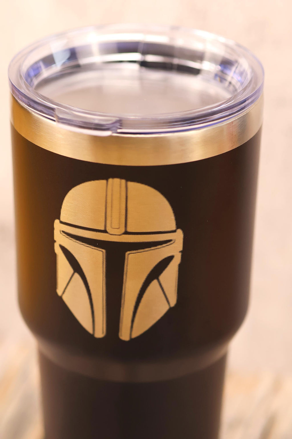 Mandalorian Travel Tumbler - 30oz Stainless Steel Vacuum Insulated Cup With Laser Engraving