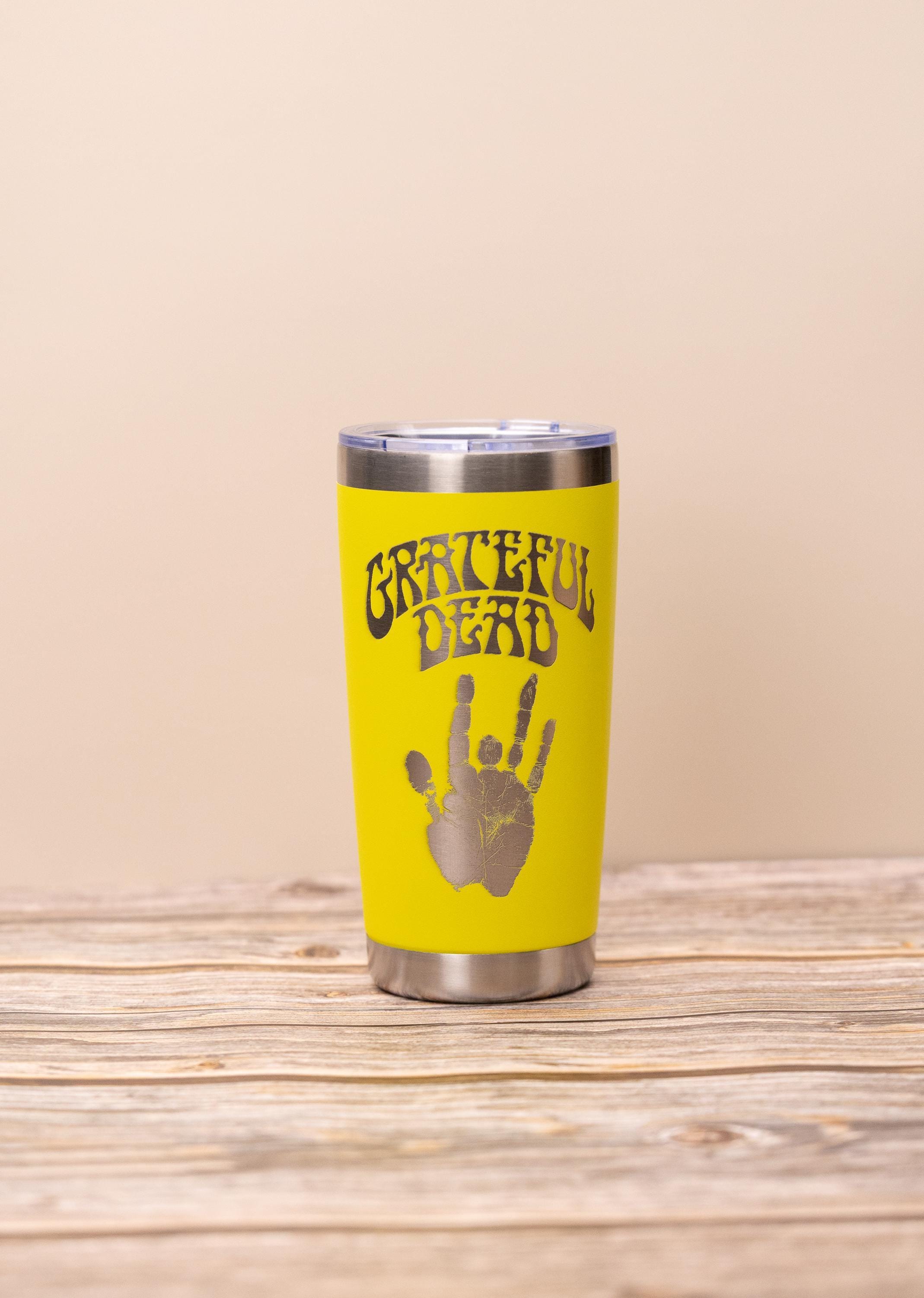 Jerry Garcia Tumbler – Insulated Stainless Steel Cup with Spill Resistant Lid