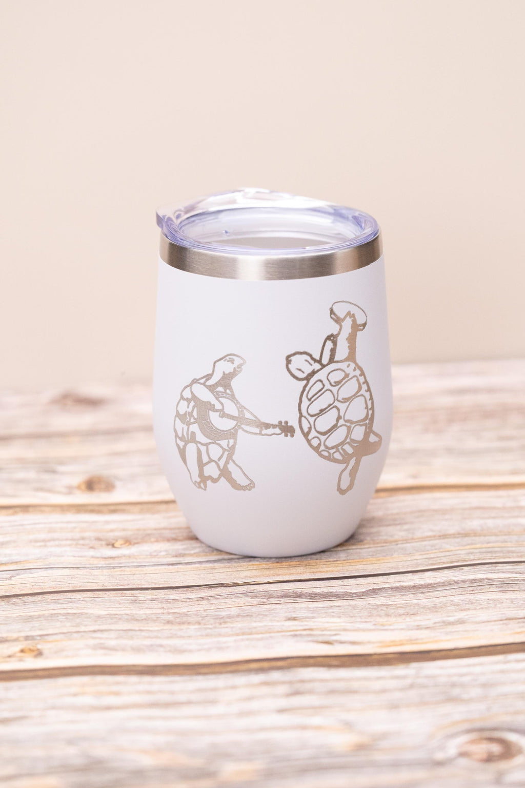 Music Fan Wine Tumbler - Insulated Stainless Steel Cup With Spill Resistant Lid