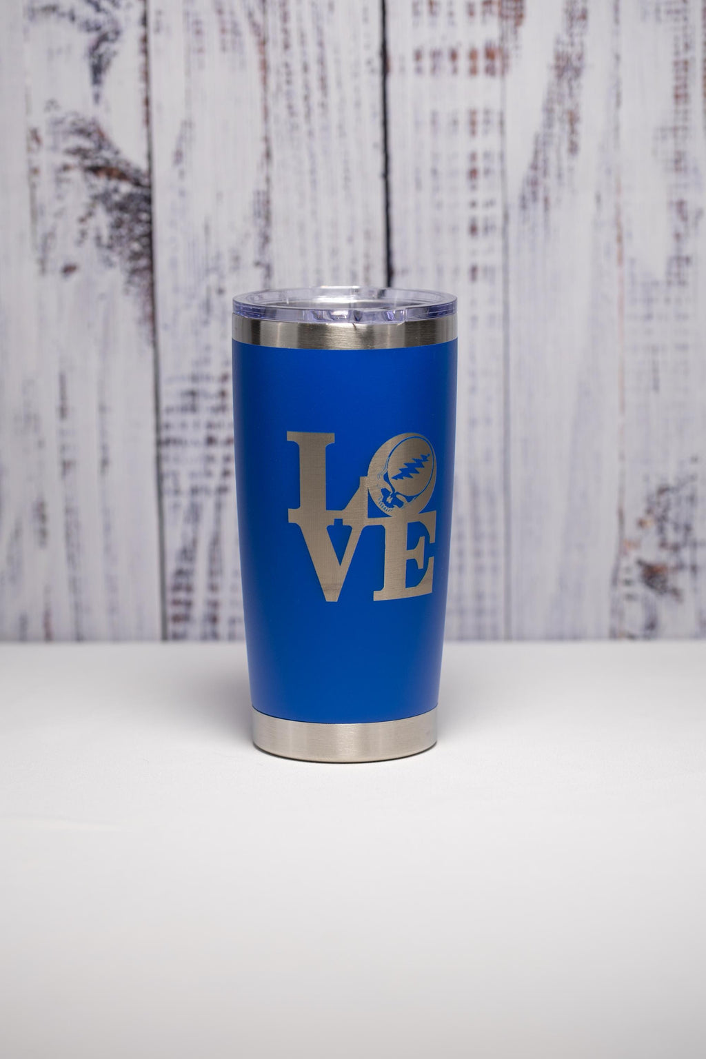 Grateful Dead Tumbler – Stainless Steel Cup With Lightning Skull Design, 20oz