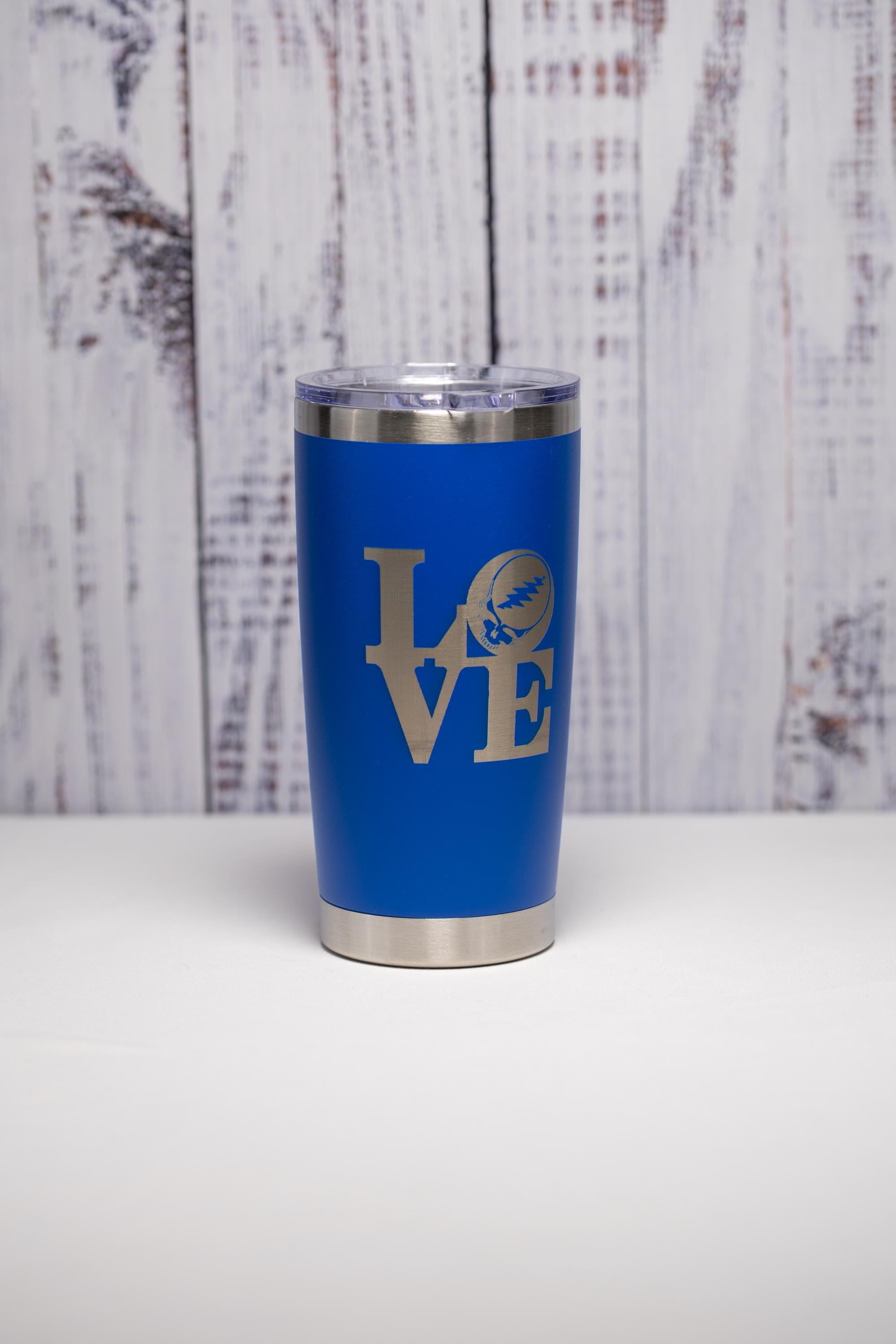 Grateful Dead Tumbler – Stainless Steel Cup With Lightning Skull Design, 20oz