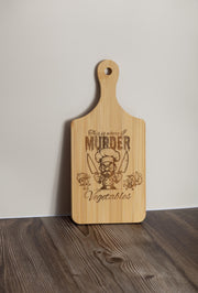 Bamboo Cutting Board – Funny Kitchen Gift | Dark Humor Kitchen Decor, Compact 5x11