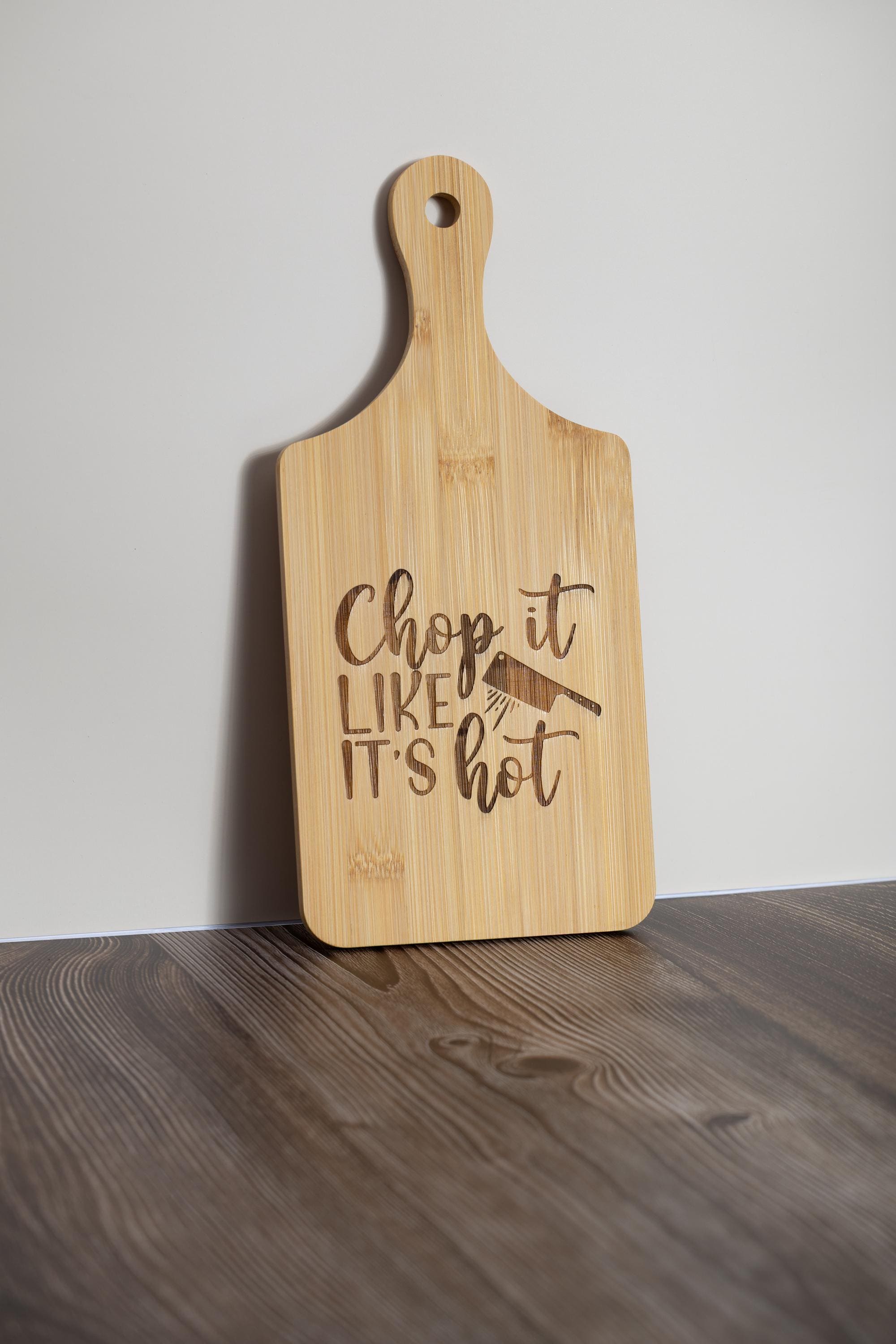 Engraved Bamboo Cutting Board – Compact 5x11 Eco Friendly Kitchen Prep Board