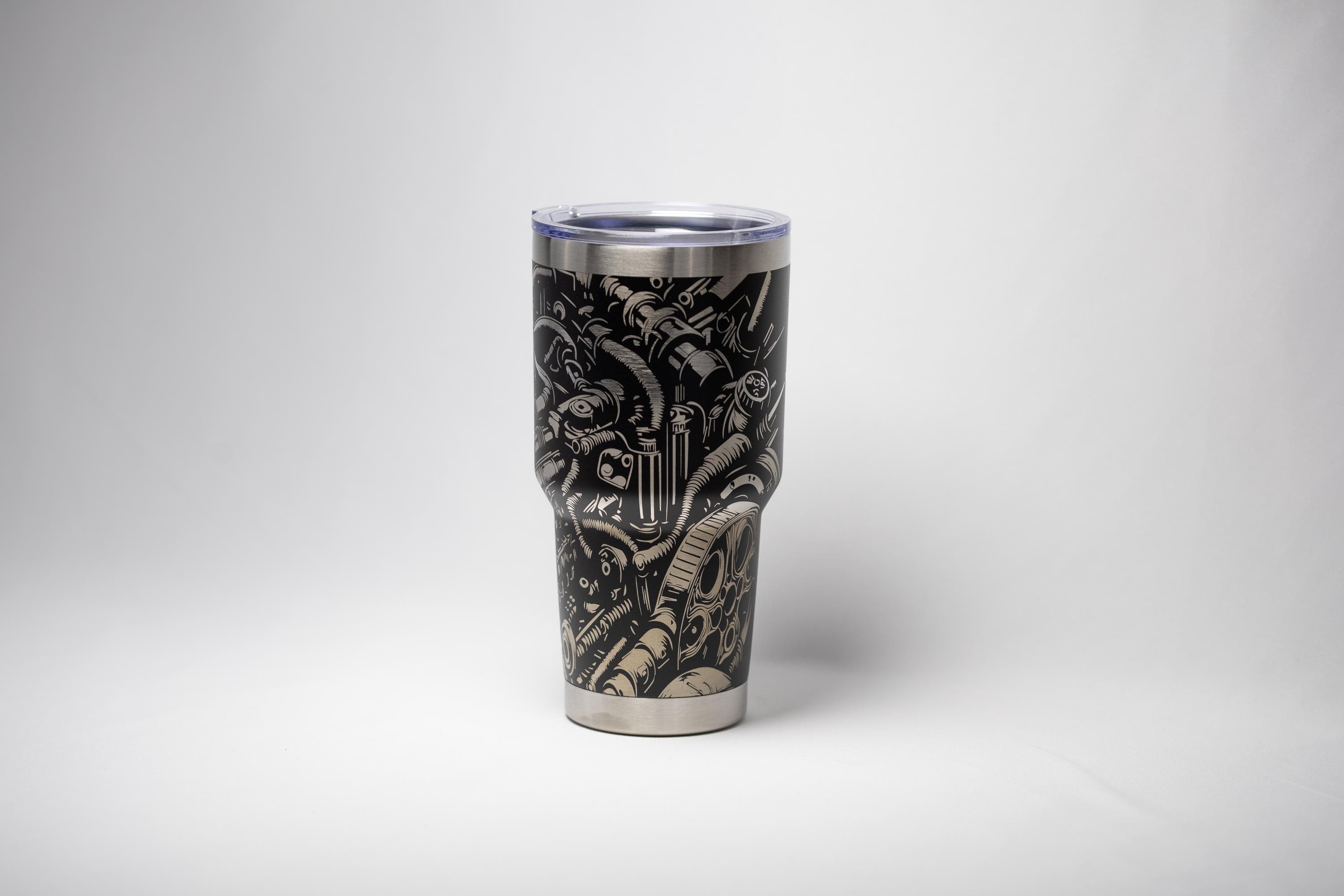 V8 Engine Tumbler - Stainless Steel Cup | Laser Engraved, Double Wall Insulated
