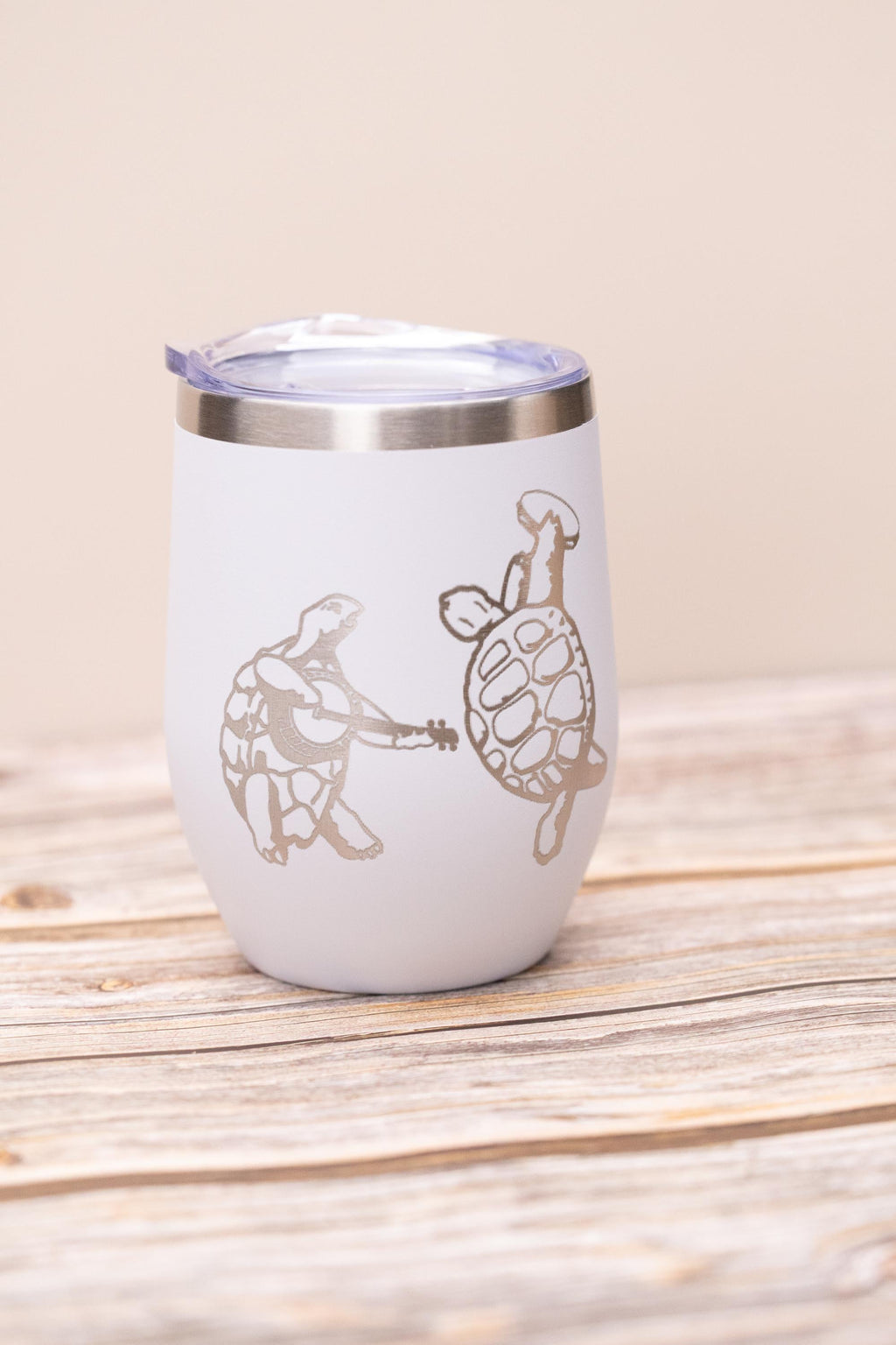 Music Fan Wine Tumbler - Insulated Stainless Steel Cup With Spill Resistant Lid